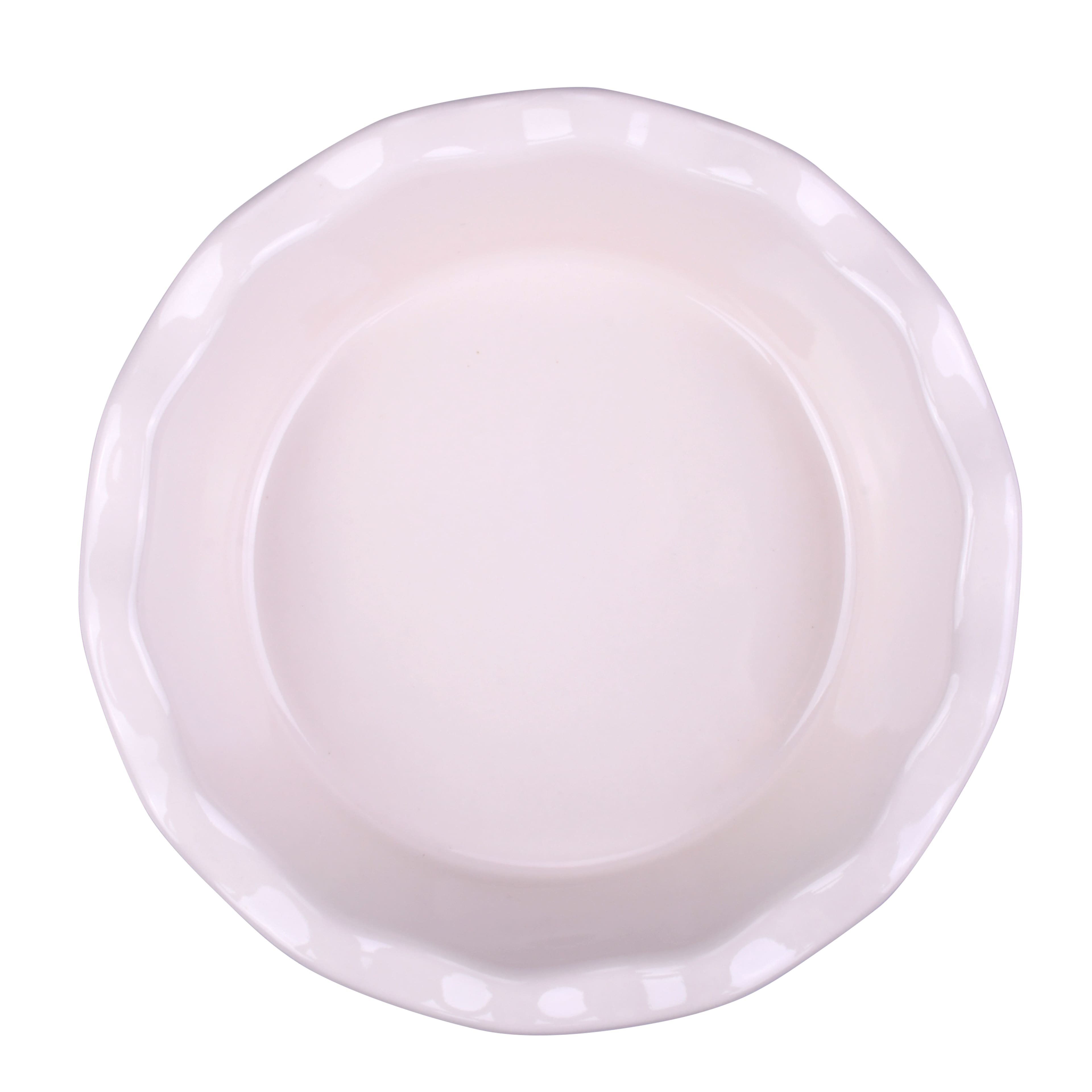 6&#x22; Mini Cream Ceramic Pie Plate by Makery&#x2122;