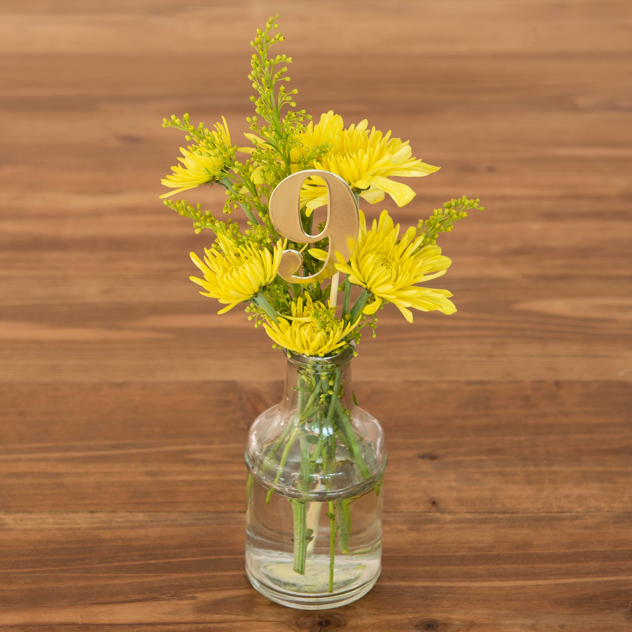 6 Pack: 1-12 Gold Table Numbers by Celebrate It&#x2122;