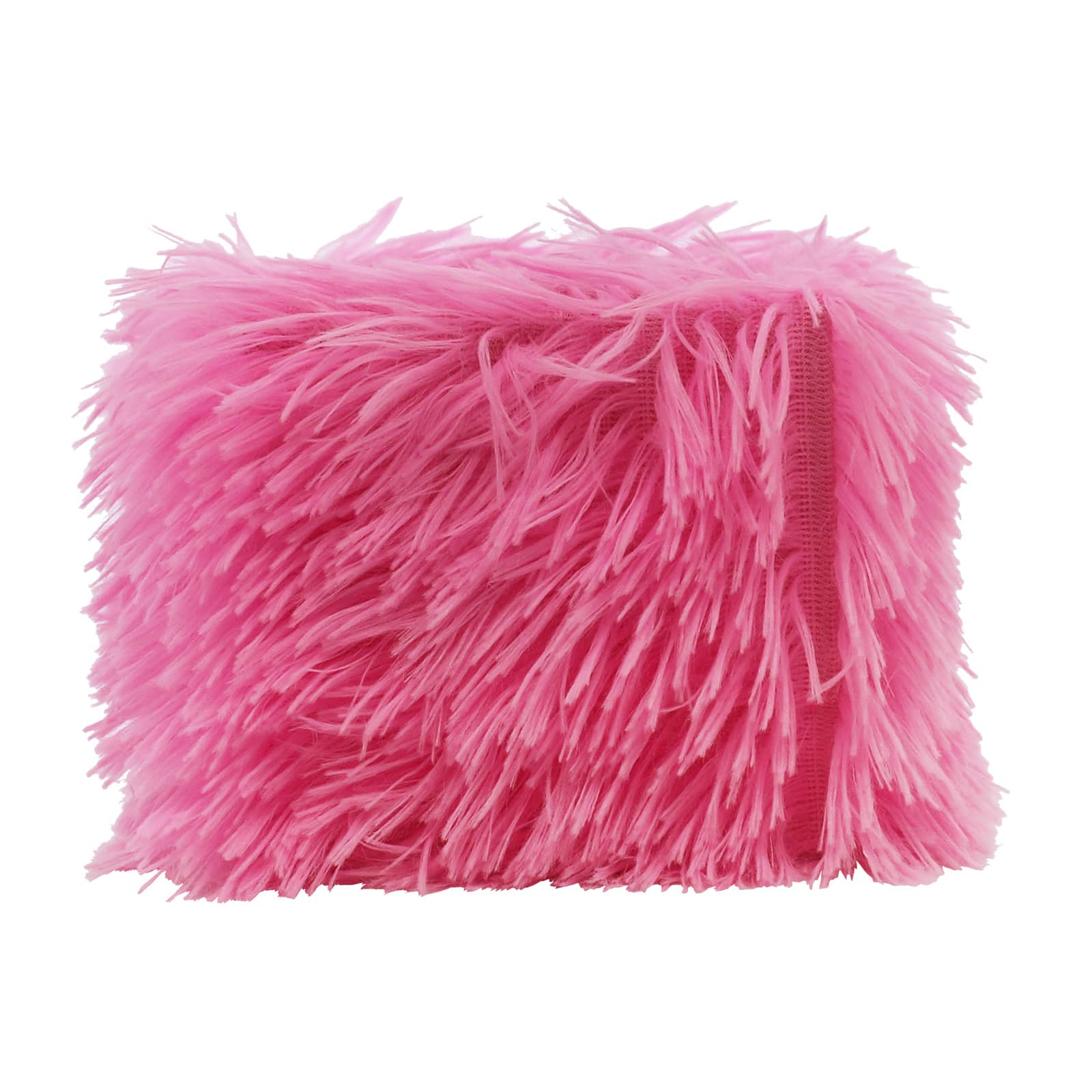 4&#x22; Pink Faux Fur Decorative Container by Ashland&#xAE;
