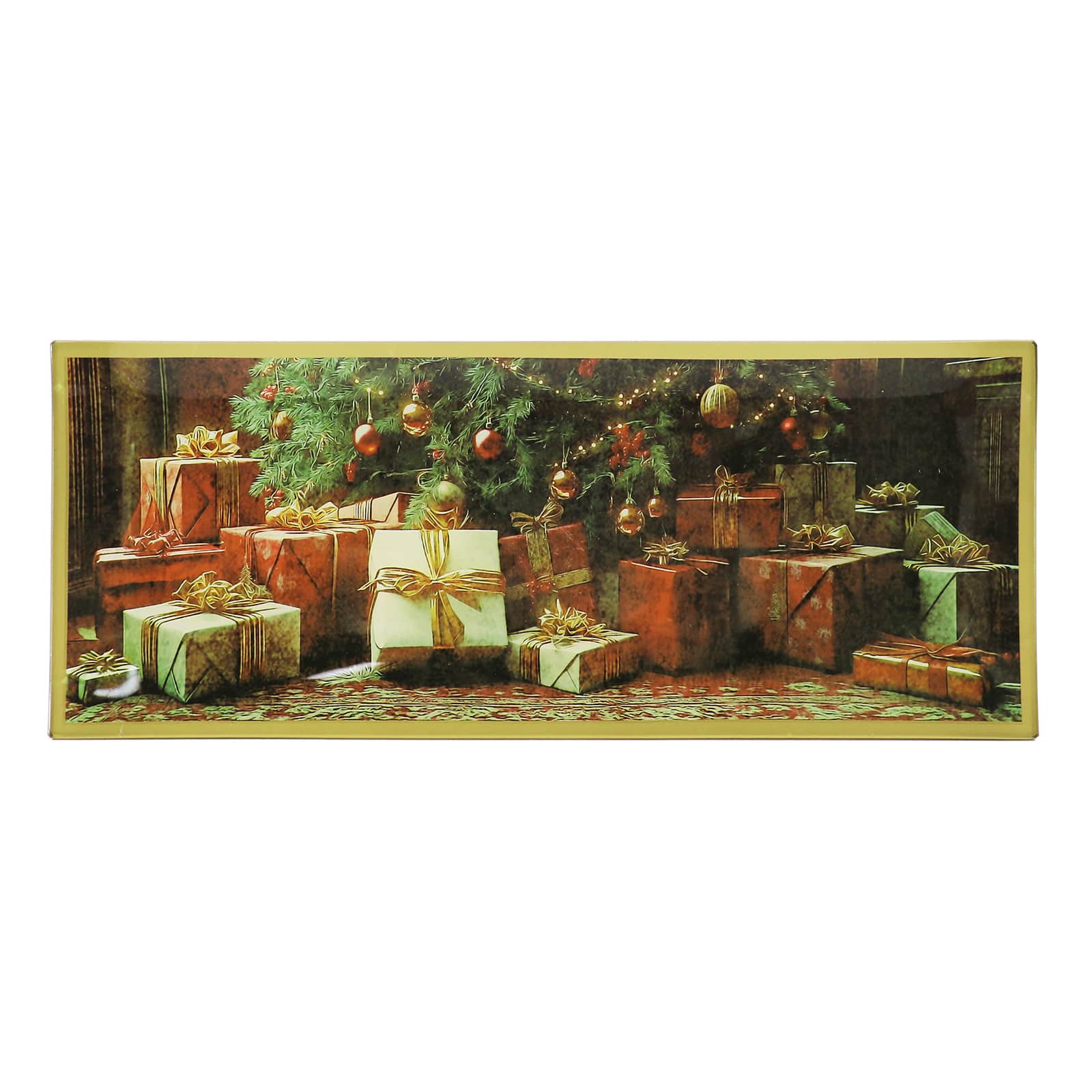 10.25" Presents Glass Plate Tabletop Décor by Ashland®