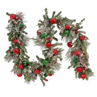 9ft. Pre-Lit General Store Collection Decorated Garland | Michaels