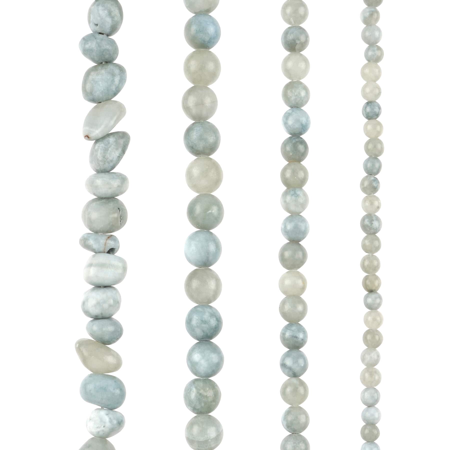 6 Pack: Light Blue Quartz Beads by Bead Landing™