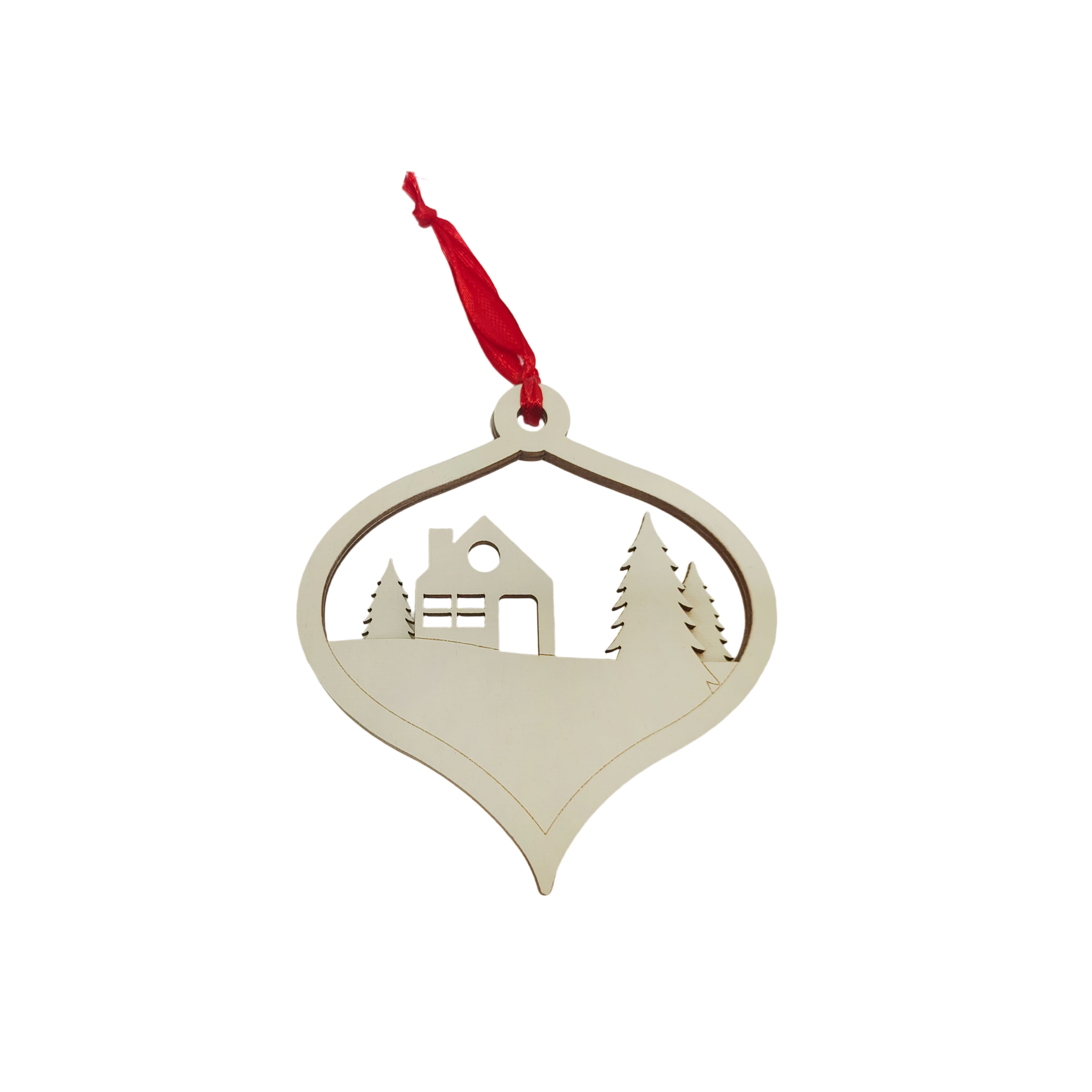 4&#x22; Layered House DIY Wood &#x26; Acrylic Ornament by Make Market&#xAE;