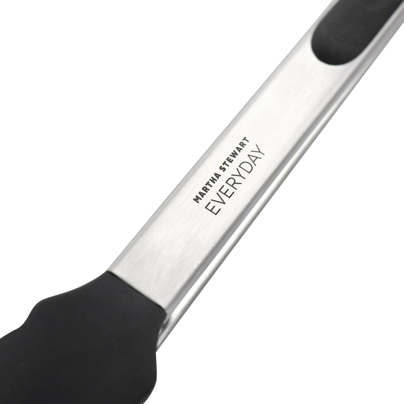 Martha Stewart Everyday Gray Silicone Smart Lock Kitchen Tongs