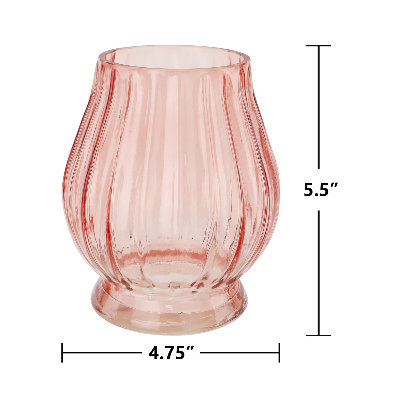 5.5&#x22; Pink Tabletop Glass Vase by Ashland&#xAE;