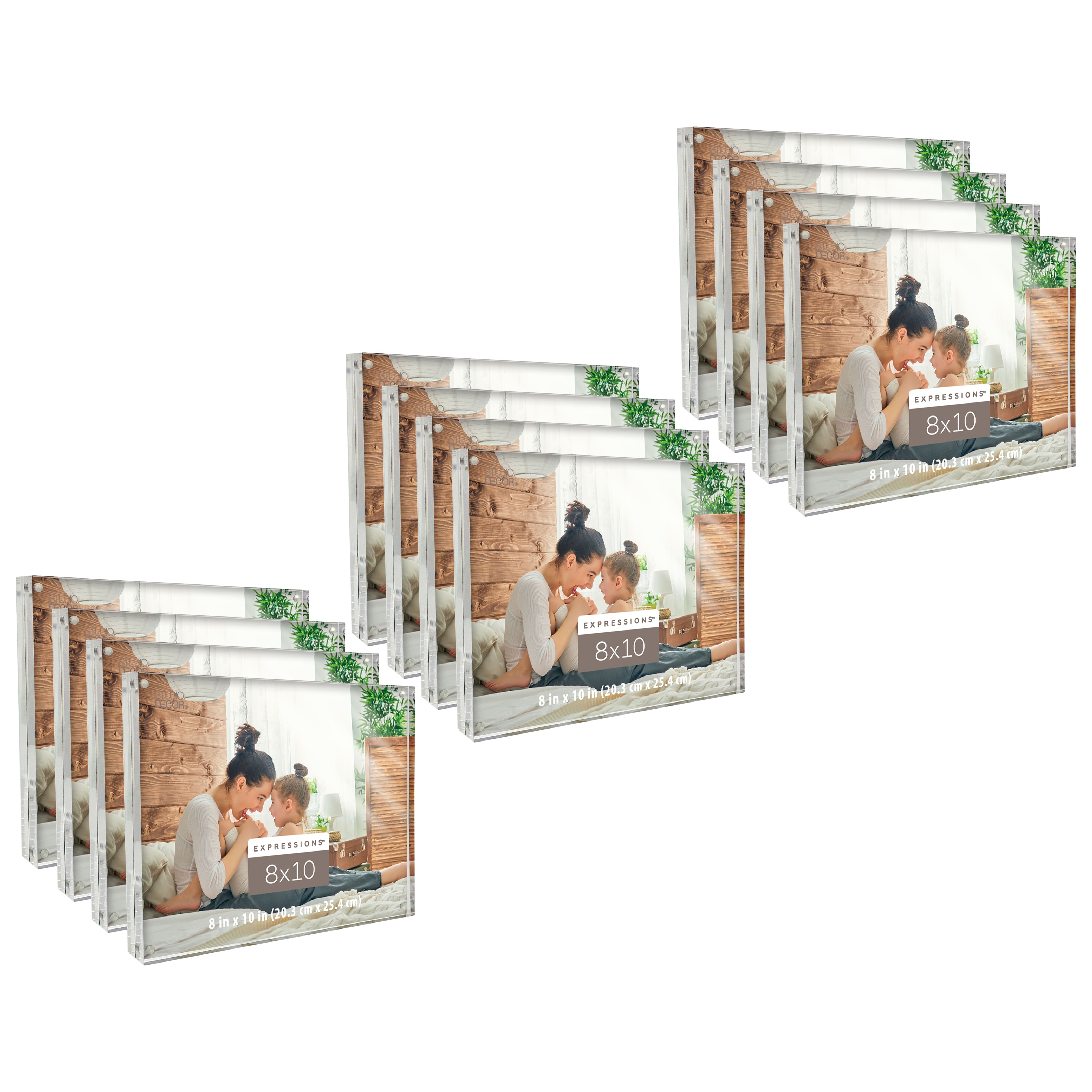 12 Pack: Expressions™ Clear Acrylic Block Frame by Studio Décor®