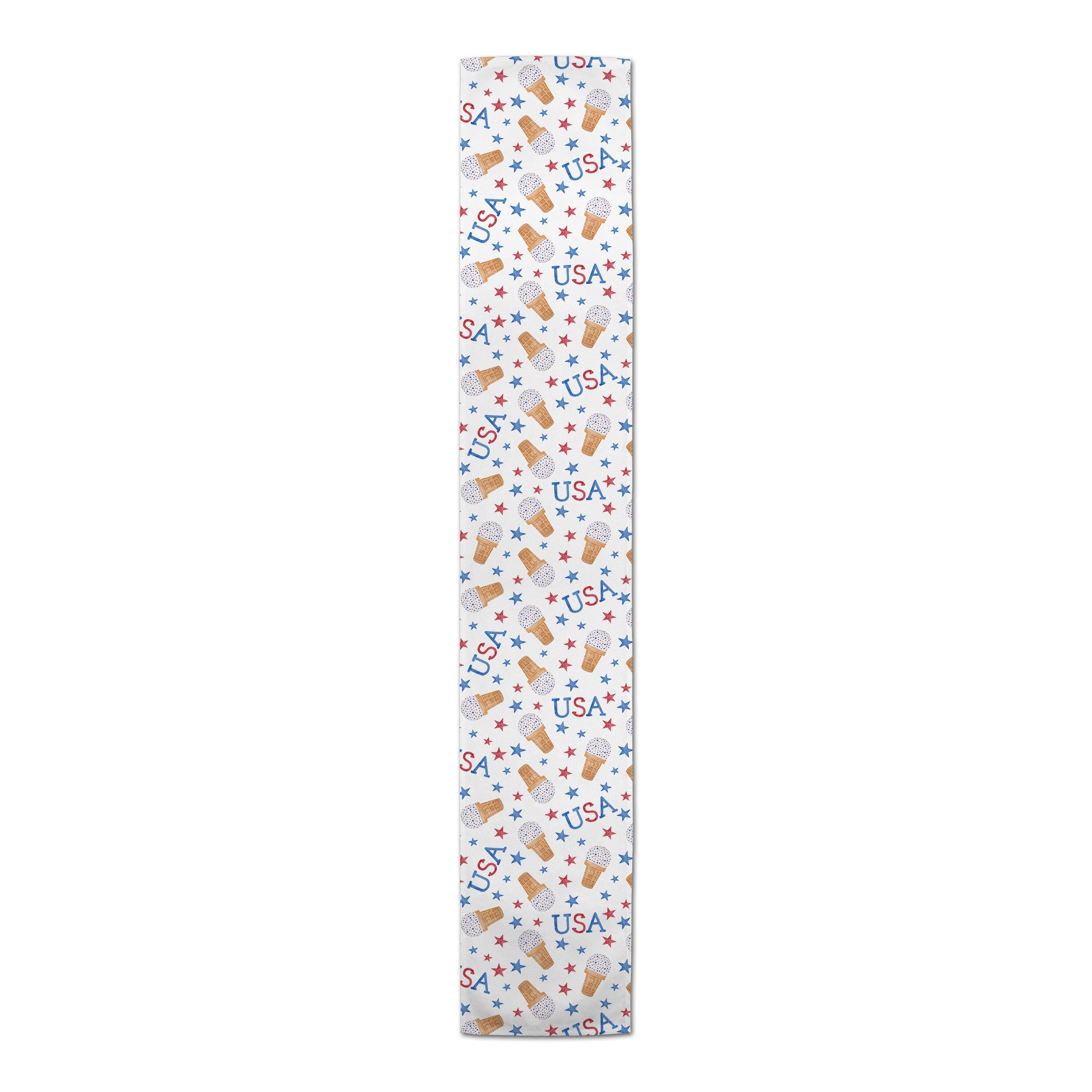 USA Sprinkles Stars Pattern Poly Twill Table Runner