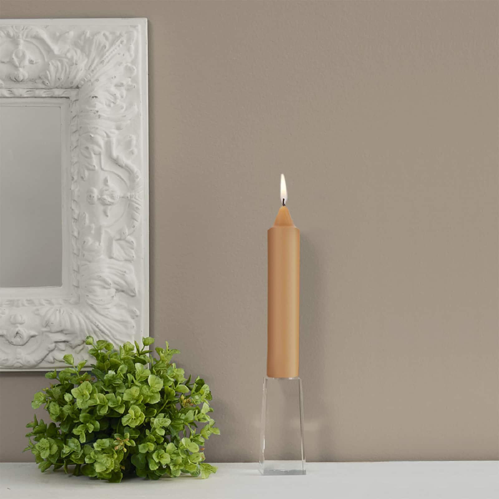 Root Candles 7" Unscented Smooth Collenette Taper Candles, 4ct.