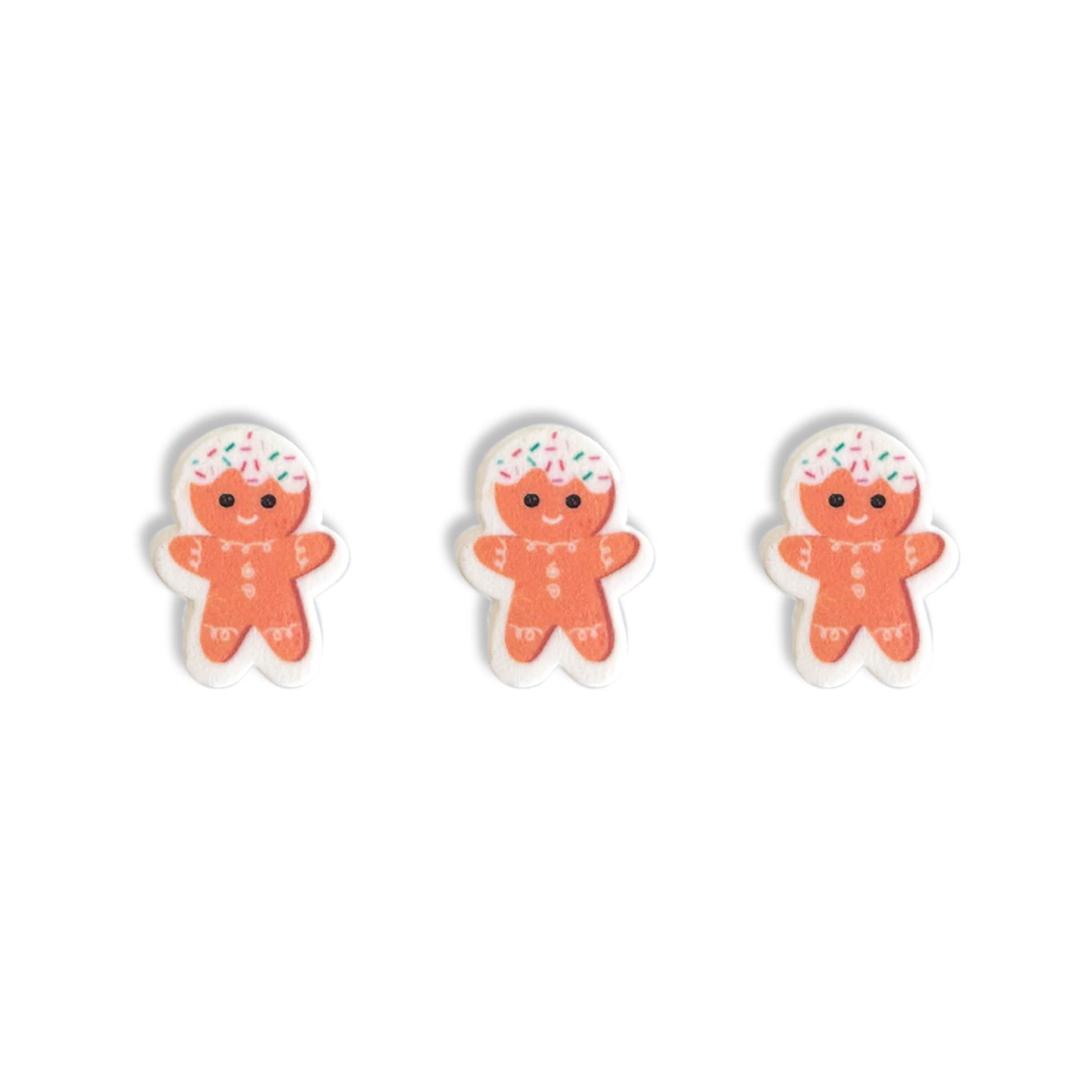 Sprinkle Pop Gingerbread Men Icing Decorations, 12ct.