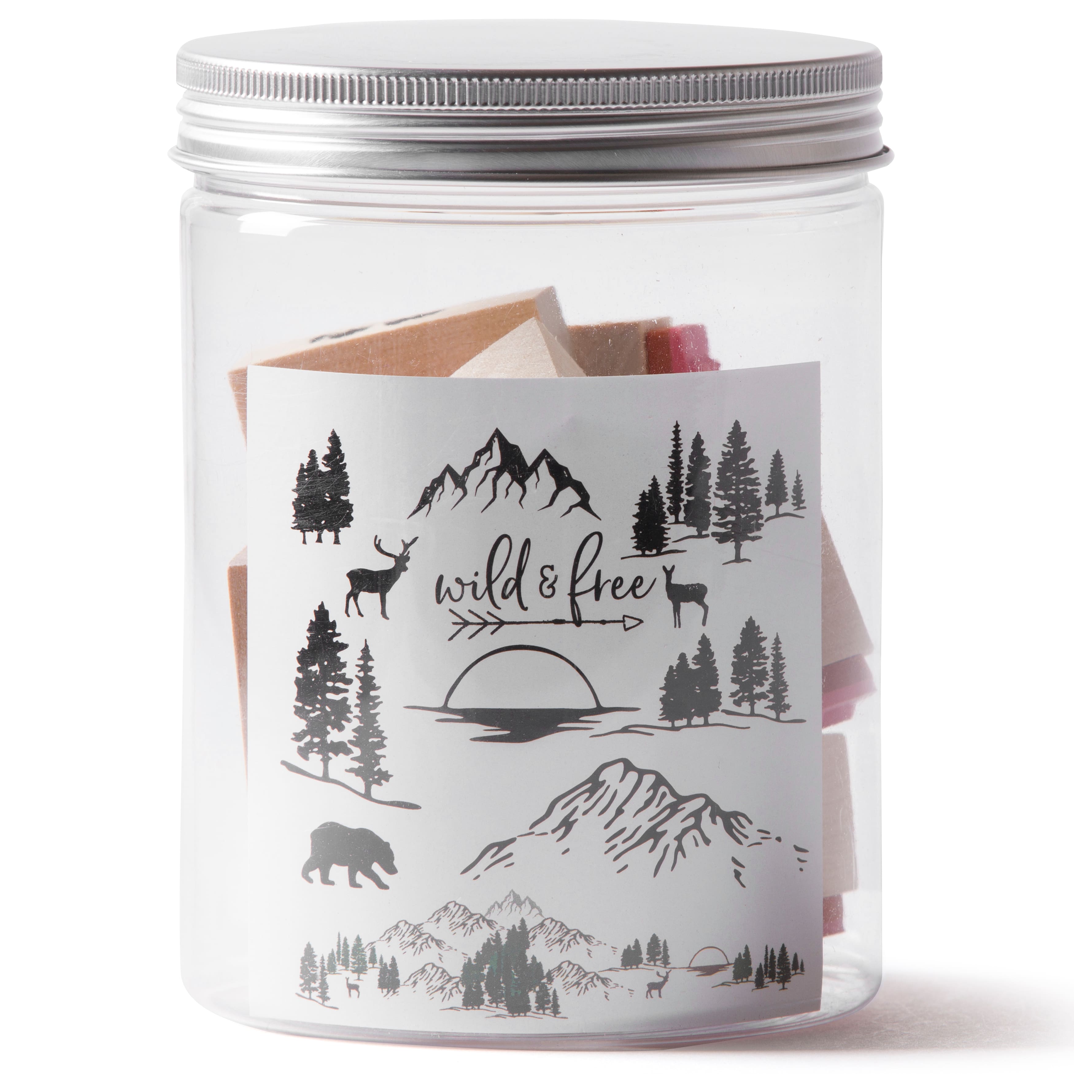 Wild &#x26; Free Wood Stamp Jar Set by Recollections&#x2122;