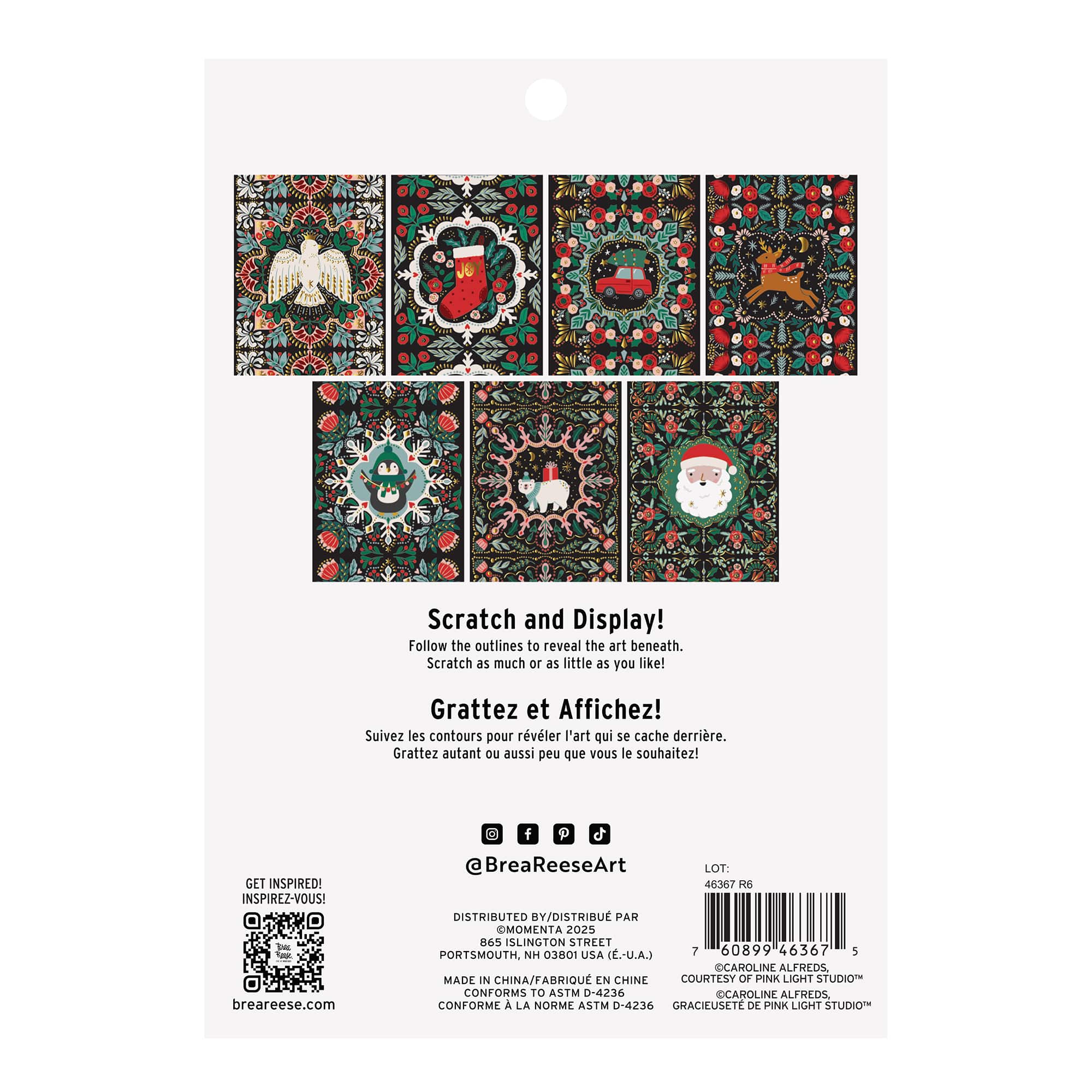 Brea Reese&#x2122; 6&#x22; x 8&#x22; Motifs Scratch Art Paper Pad