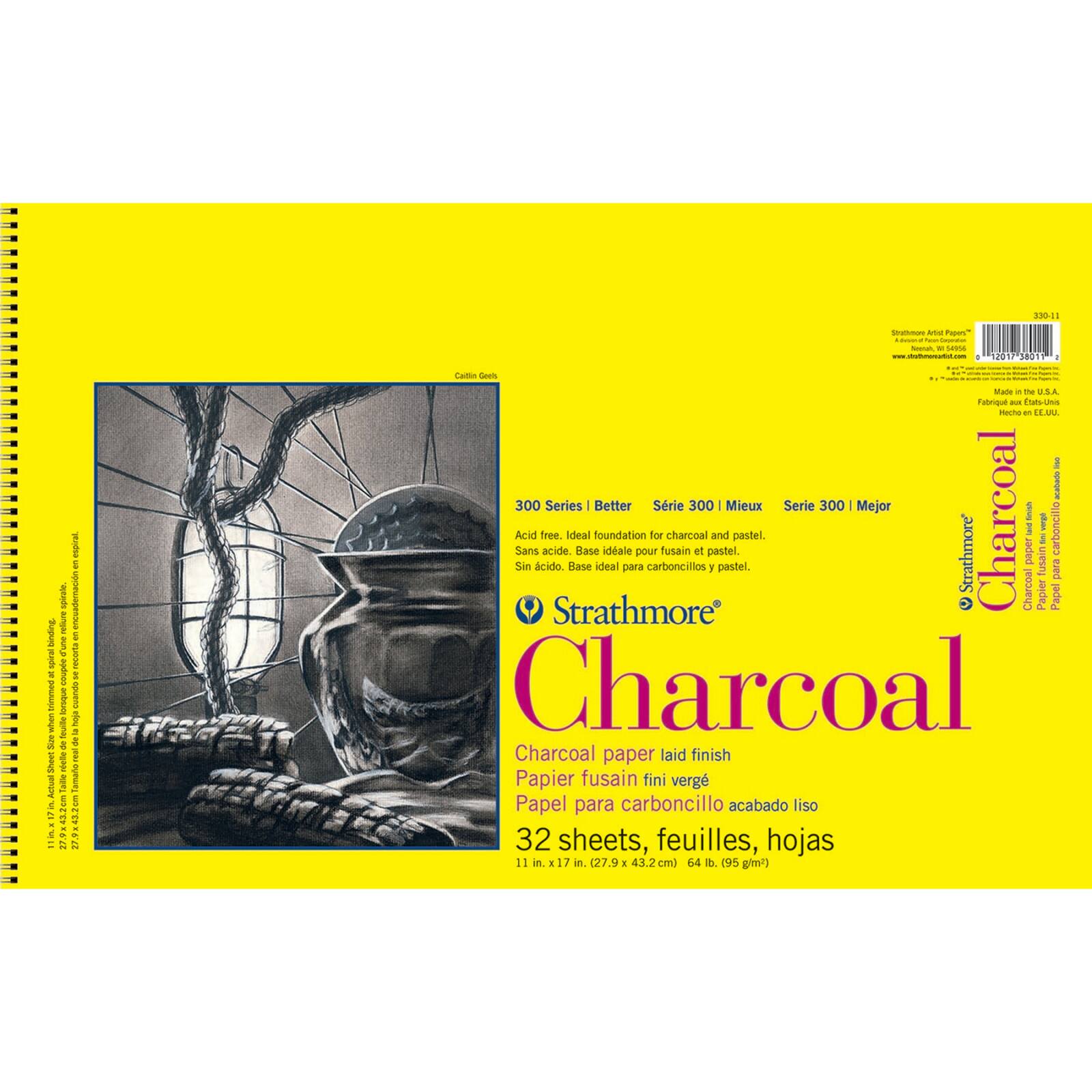Strathmore® 300 Series Wired Charcoal Paper Pad