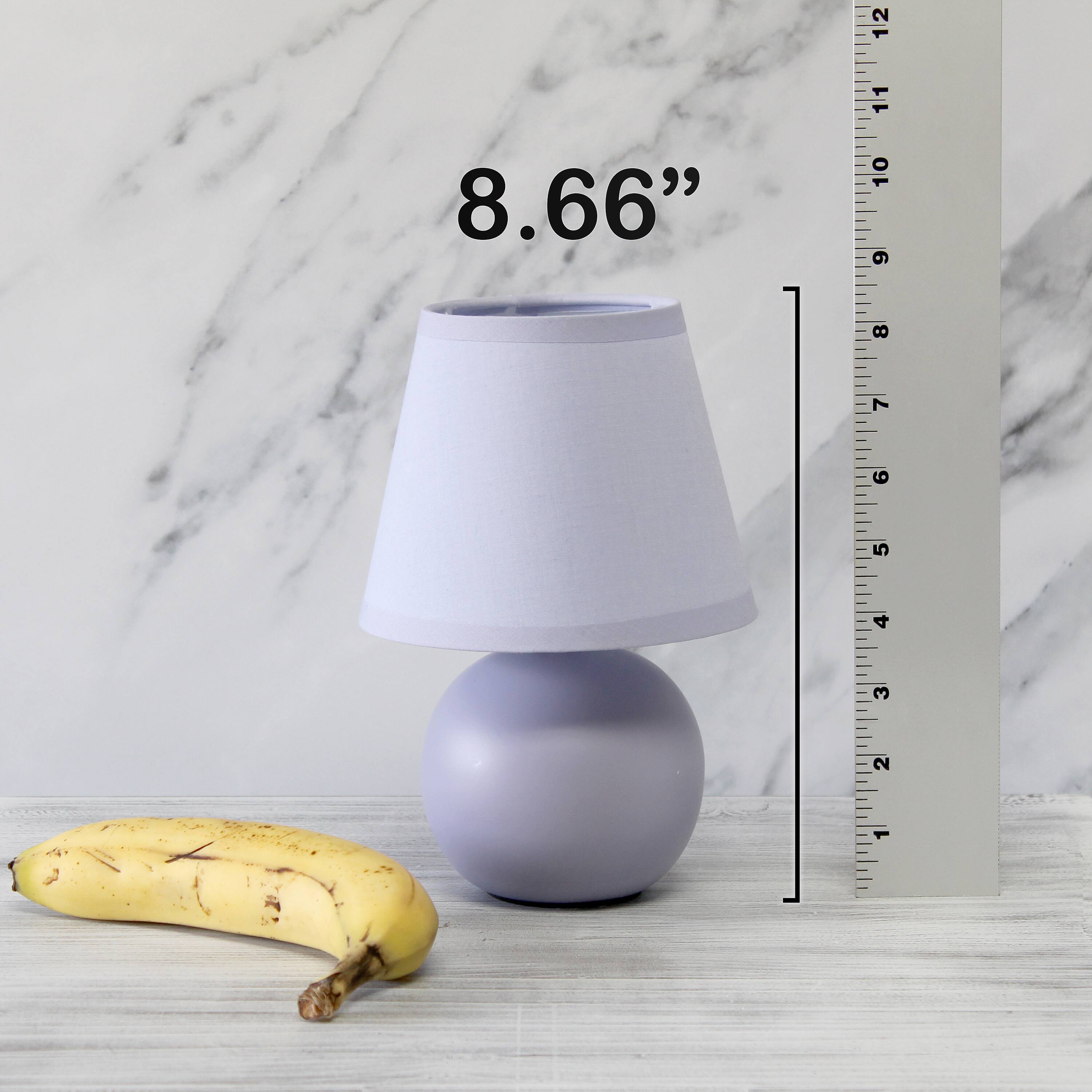 Creekwood Home Nauru 8.5&#x22; Ceramic Orb Base Table Lamp