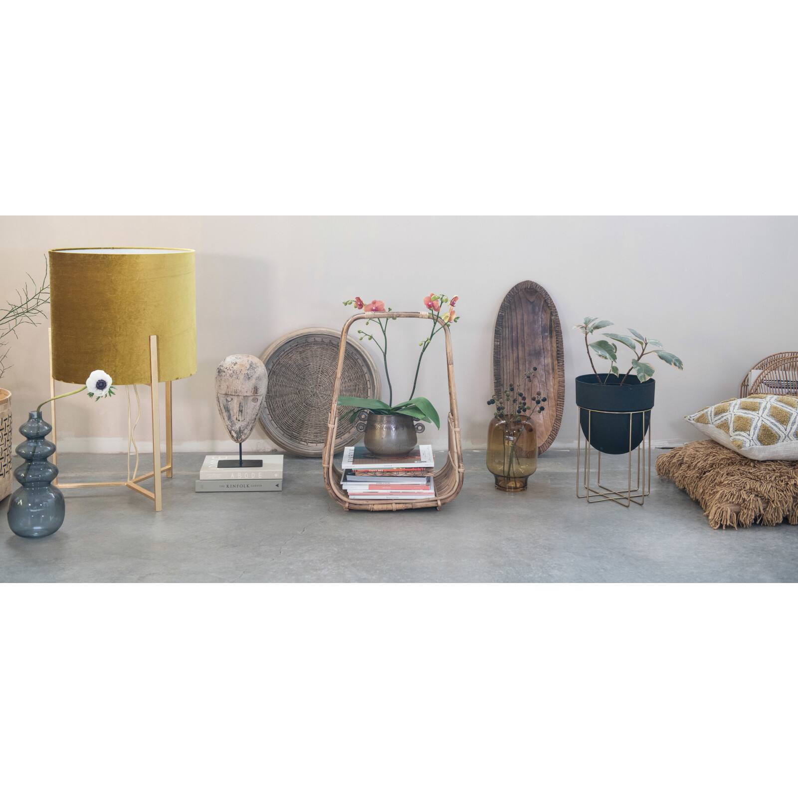 Hello Honey® 14.25" Contemporary Glass Flower Vase