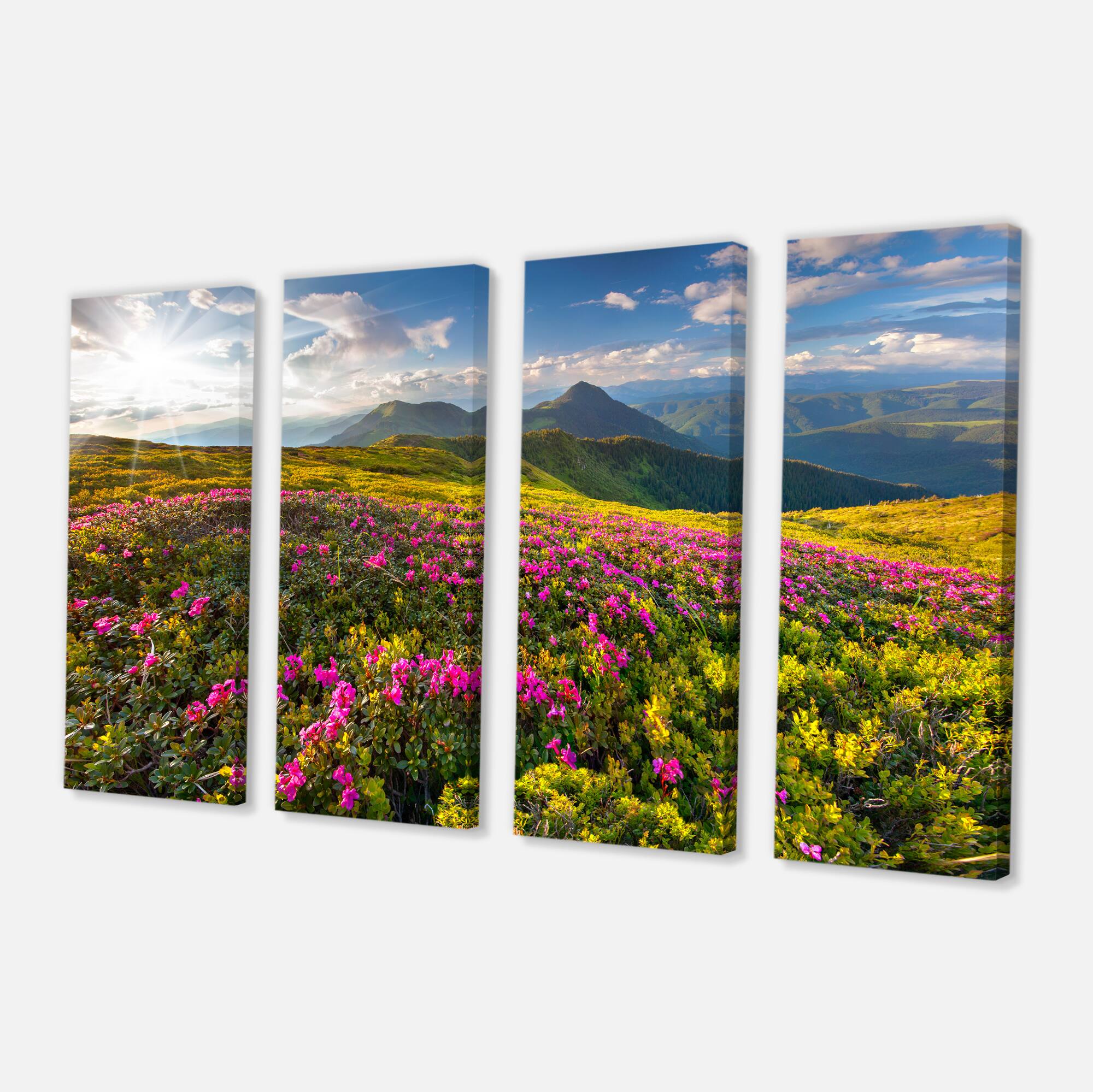 Designart - Summer Day Rhododendron Flowers