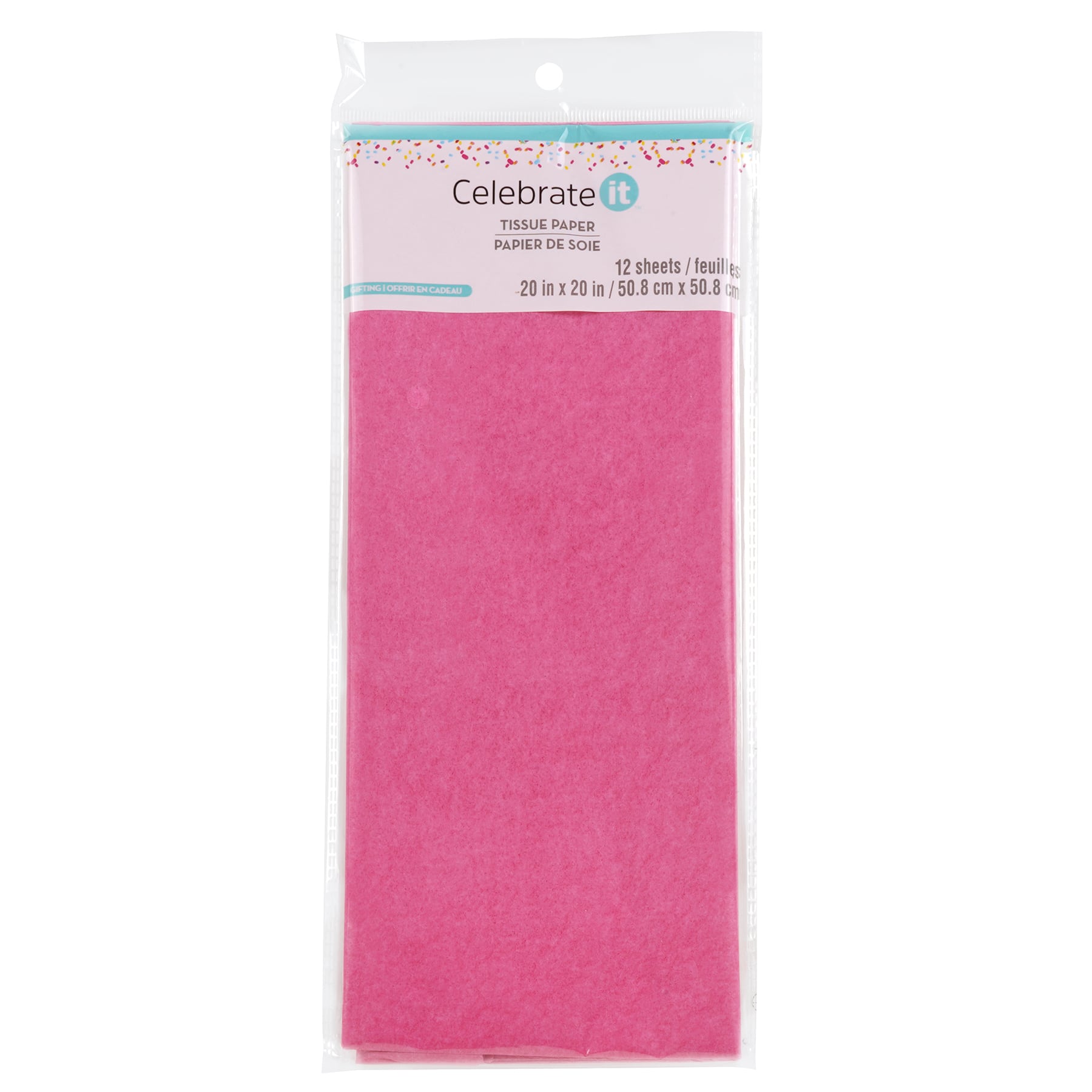 Pink Tissue Paper by Celebrate It™, 12 Sheets | Tissue Paper & Shredded ...