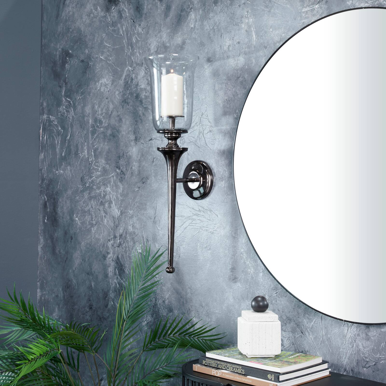 30&#x22; Silver Traditional Wall Sconce