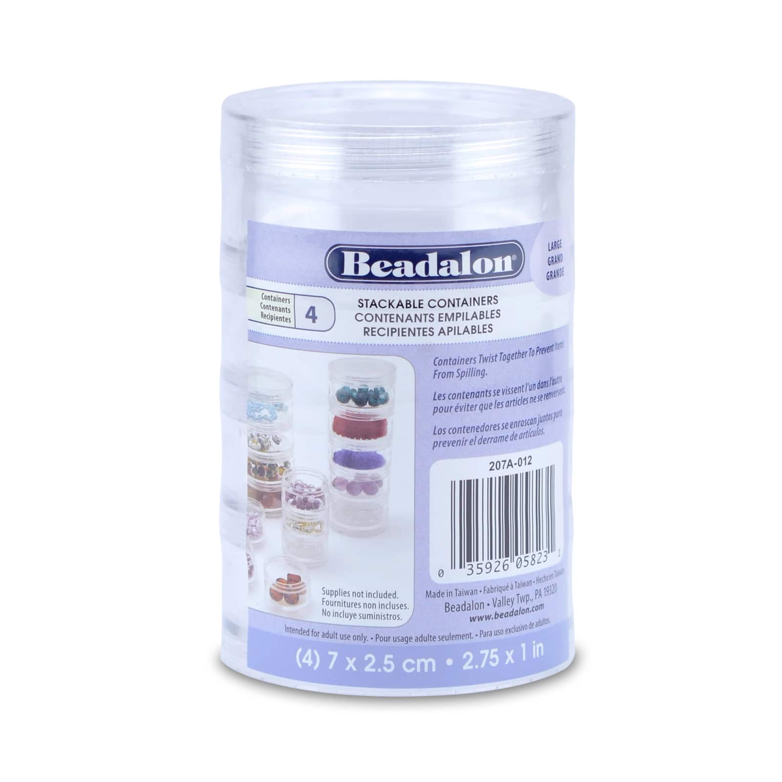 Beadalon® Large Beading Storage 4-Stack Container