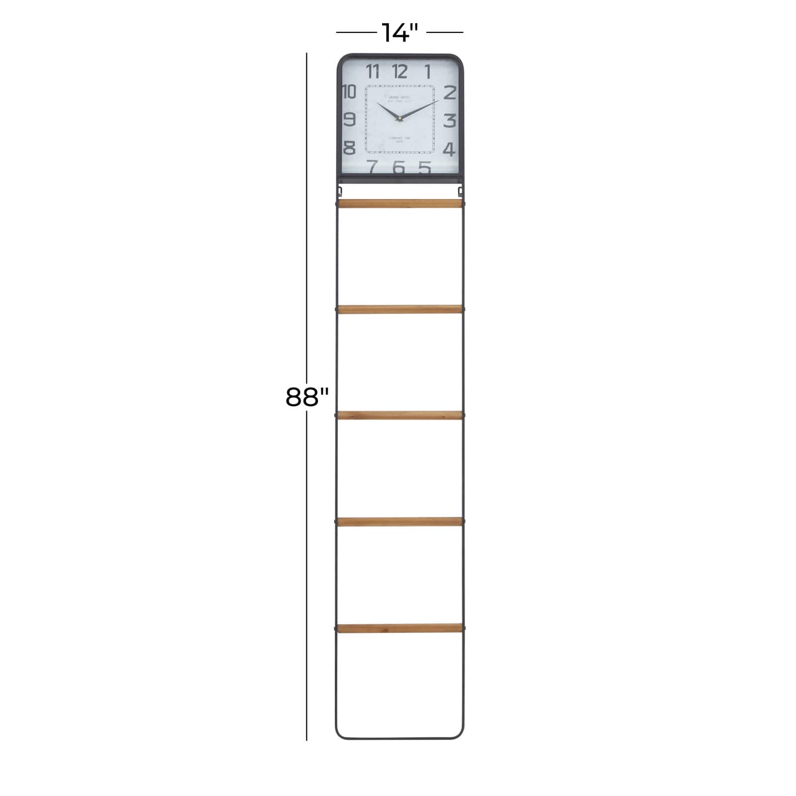 88&#x22; Black Iron Country Cottage Ladder