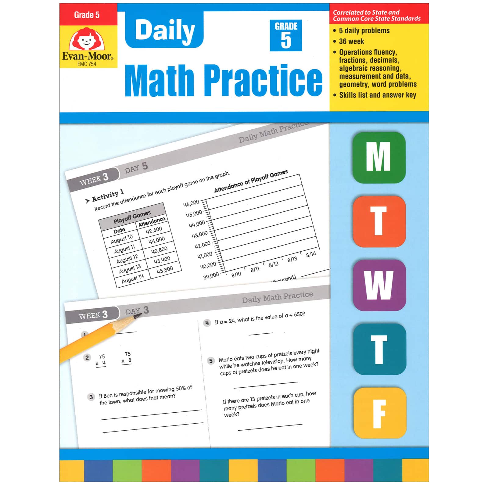 Evan Moor&#xAE; Daily Math Practice, Grade 5