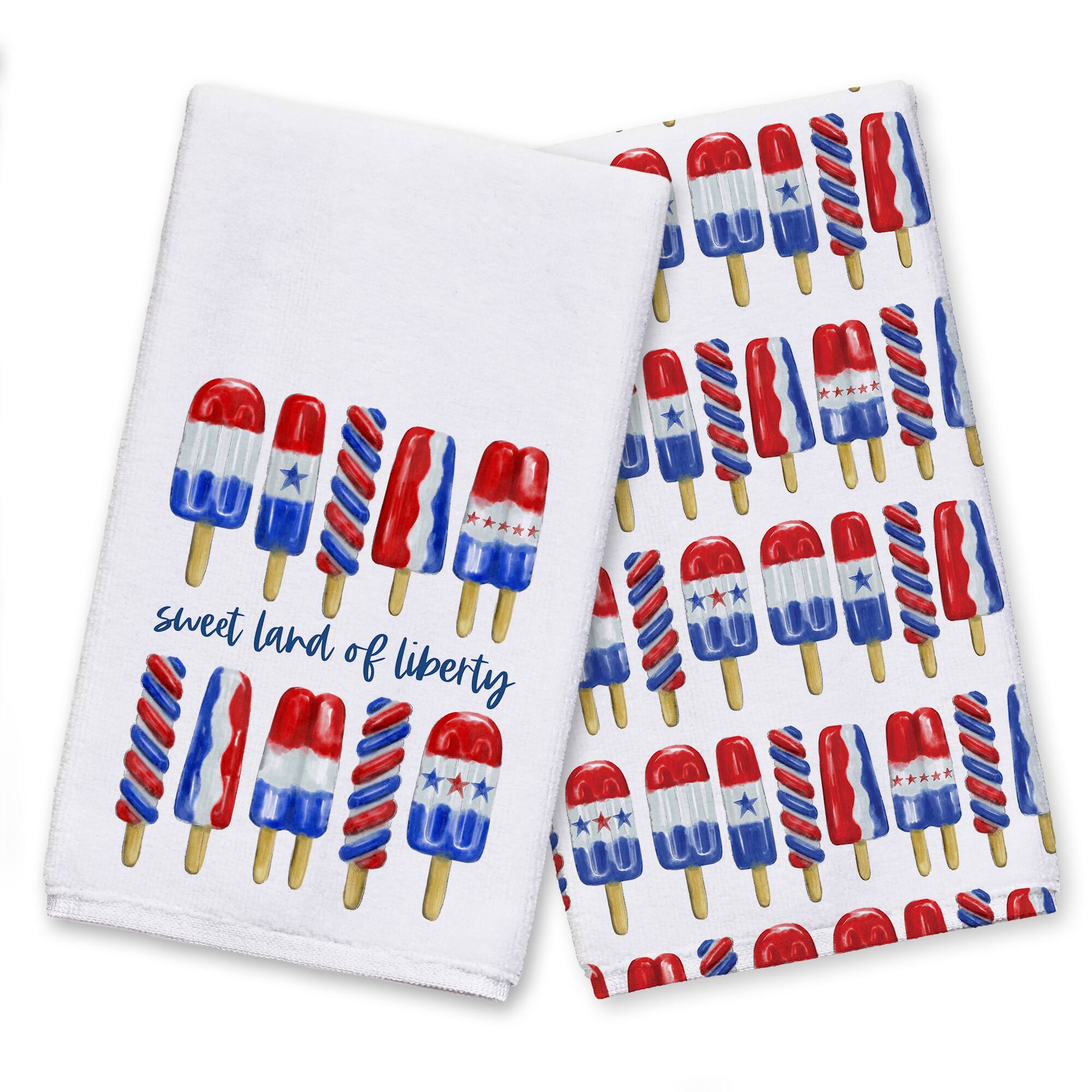 Sweet Land Of Liberty Patriotic Popsicles Tea Towel Set Michaels