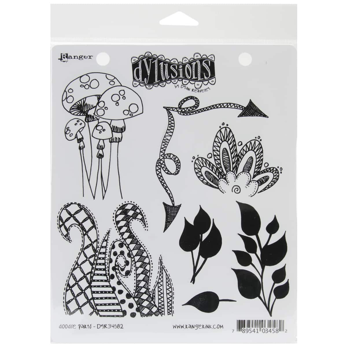 Dyan Reaveleys Dylusions Doodle Parts Cling Stamp Collections Cling