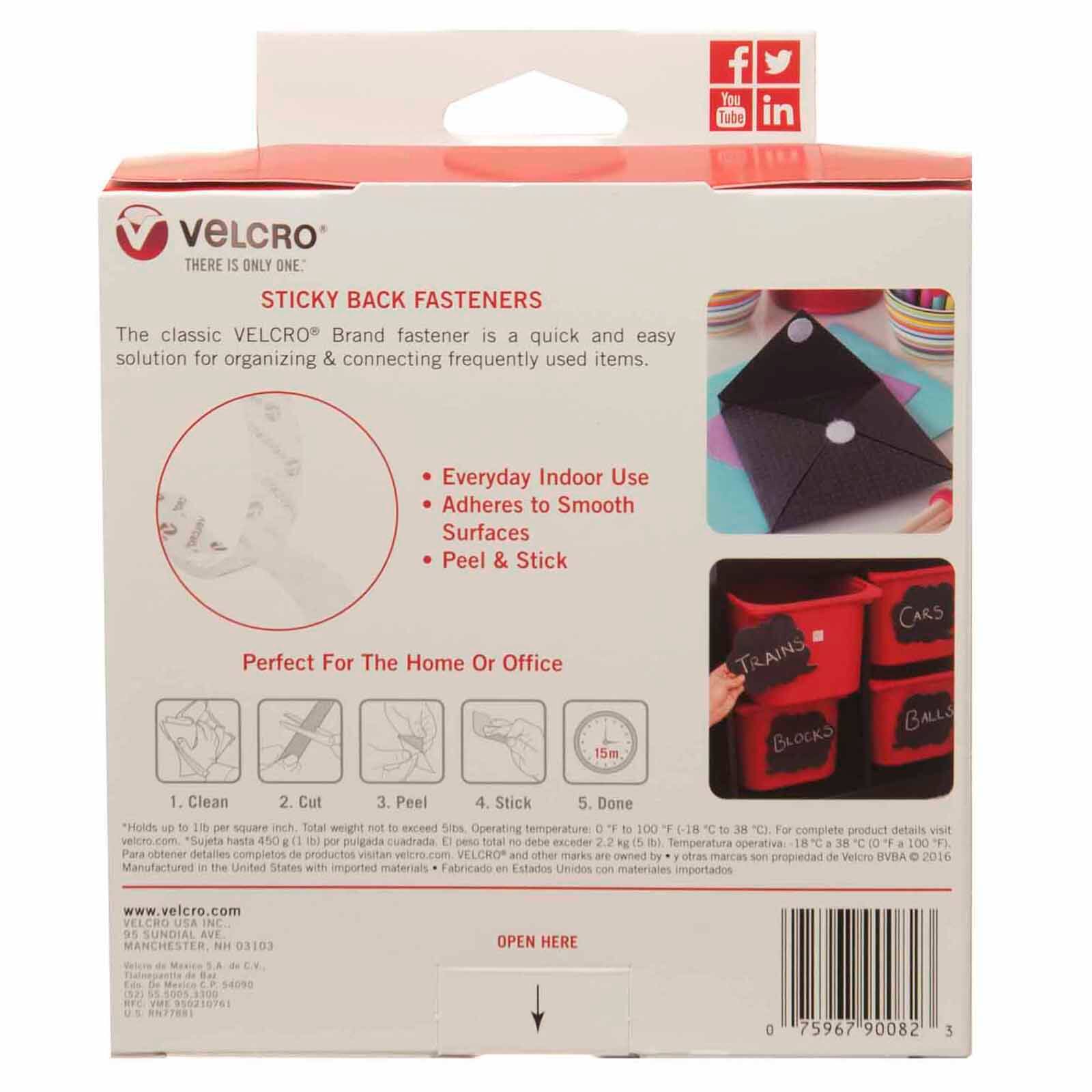 Velcro&#xAE; Sticky Back&#x2122; Stick On