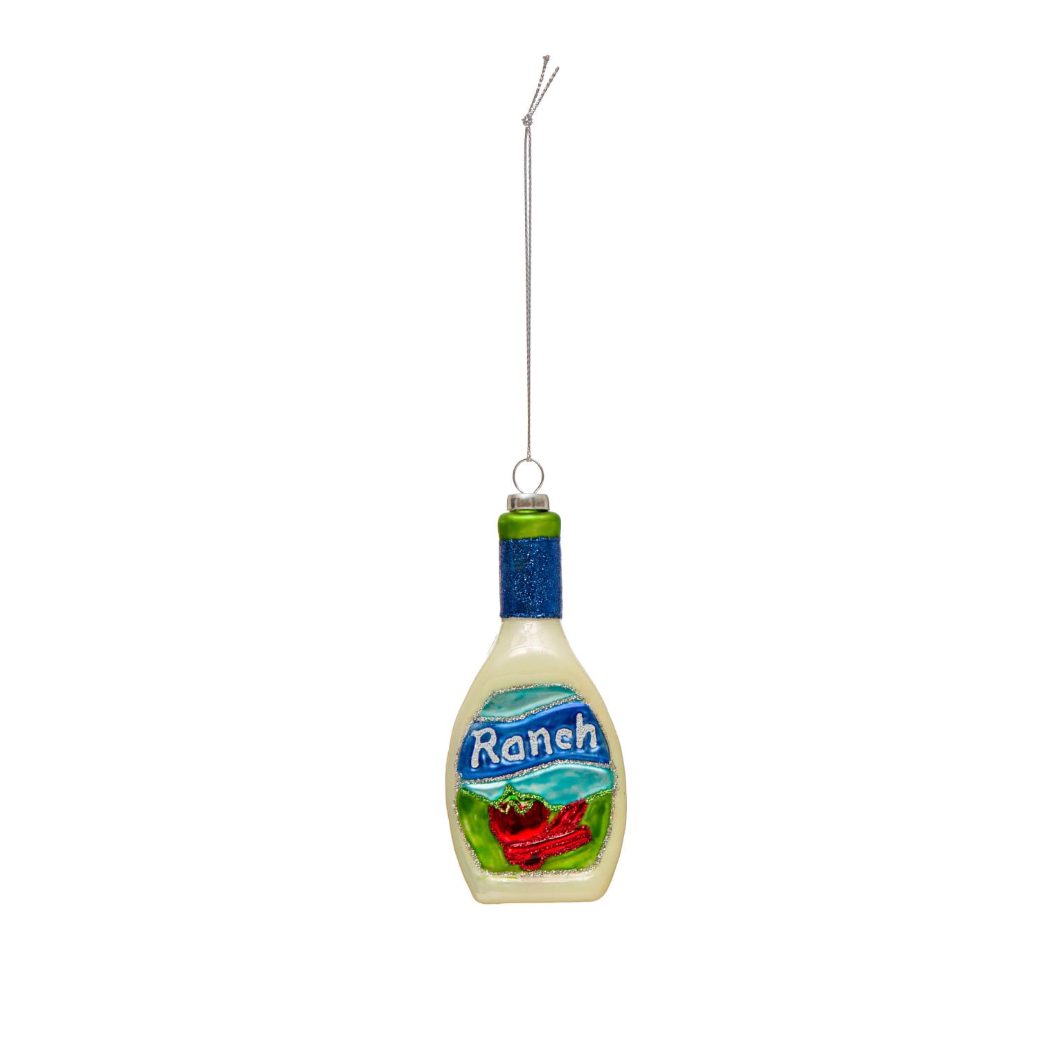 Hello Honey&#xAE; 4.5&#x22; Glass Ranch Dressing Bottle Ornament
