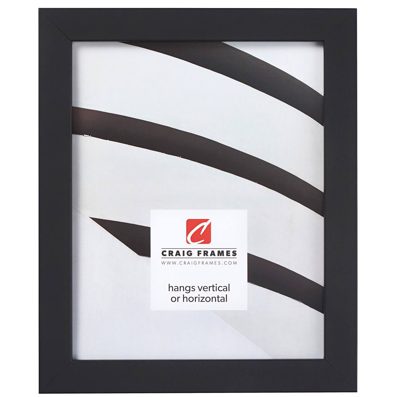 Craig Frames Essentials Mystic Satin Black Picture Frame