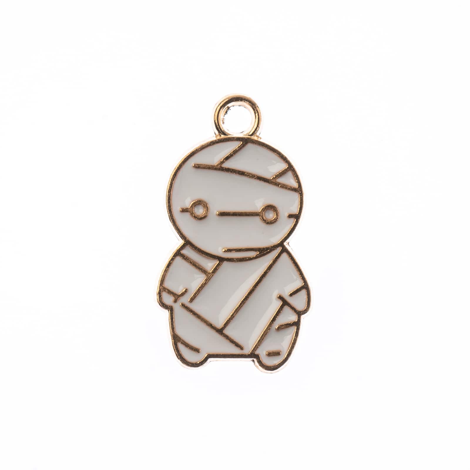 John Bead Sweet &#x26; Petite Halloween Small Mummy Charms, 10ct.
