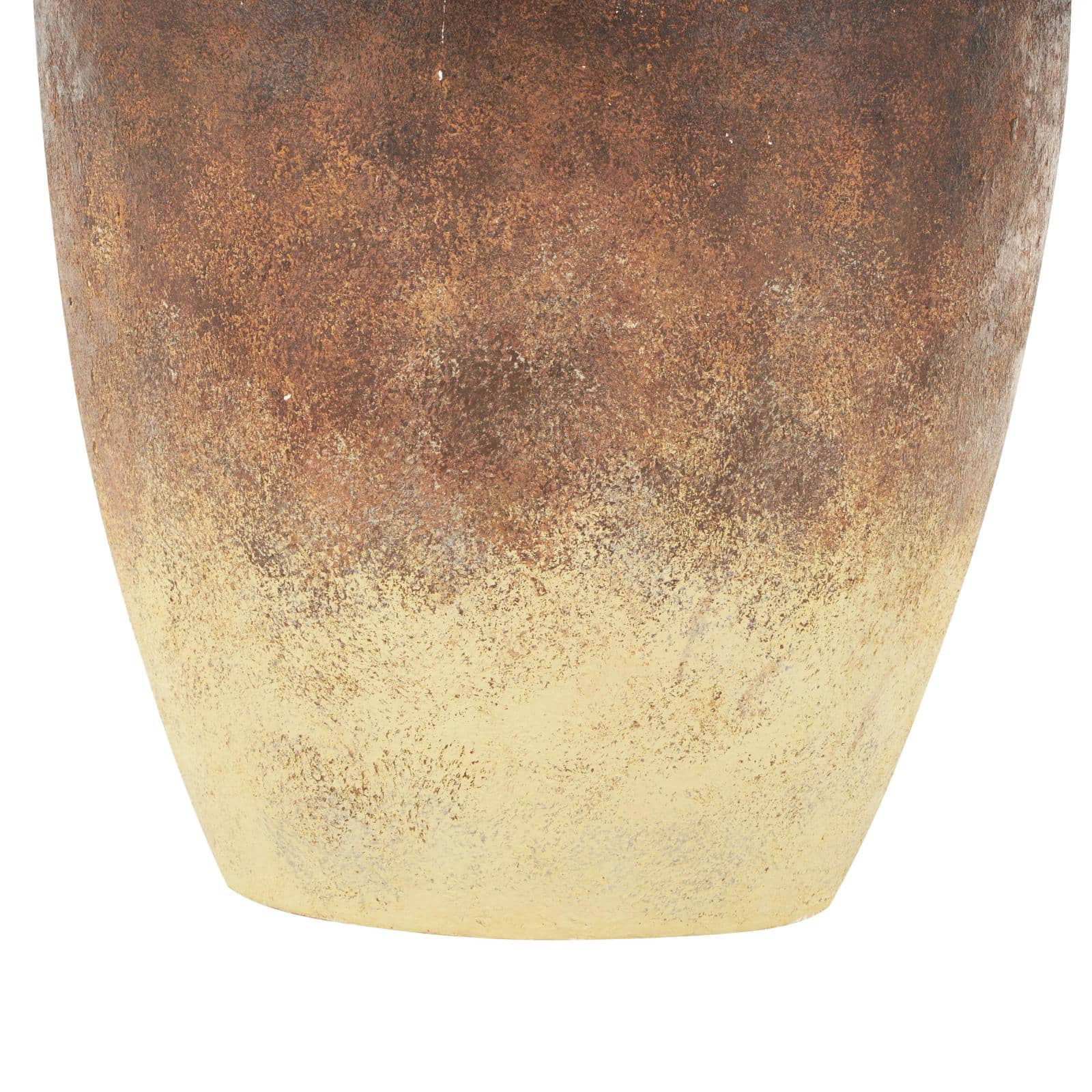24.5" Copper Ombre Antique Textured Magnesium Oxide Amphora Vase