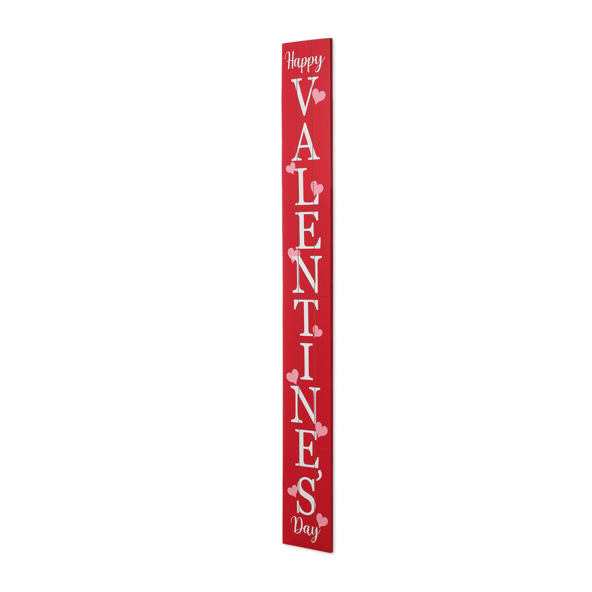 Glitzhome® 5ft Wooden Happy Valentines Day Porch Sign Michaels