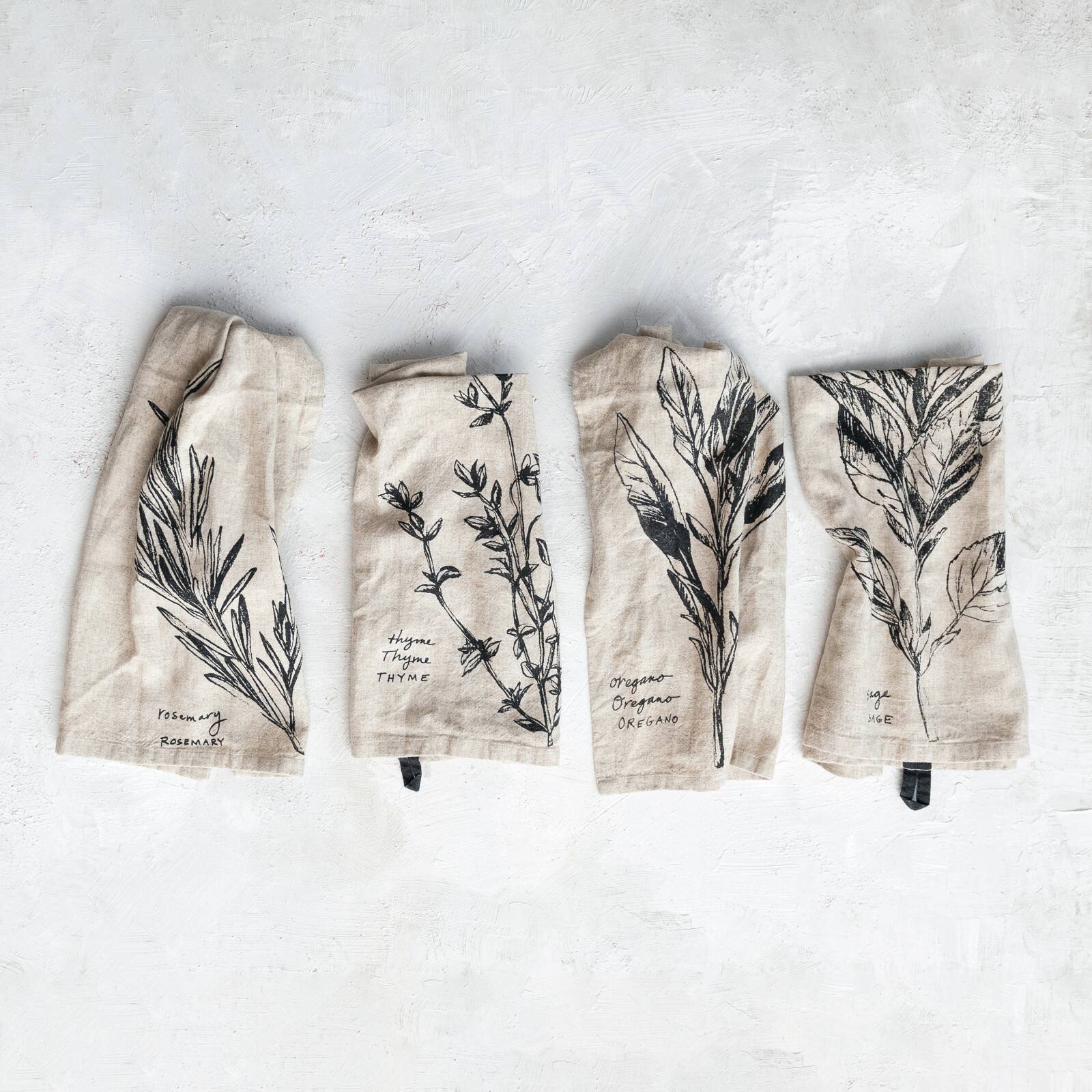 Hello Honey® Inspirational Sayings Linen Blend Tea Towel Set