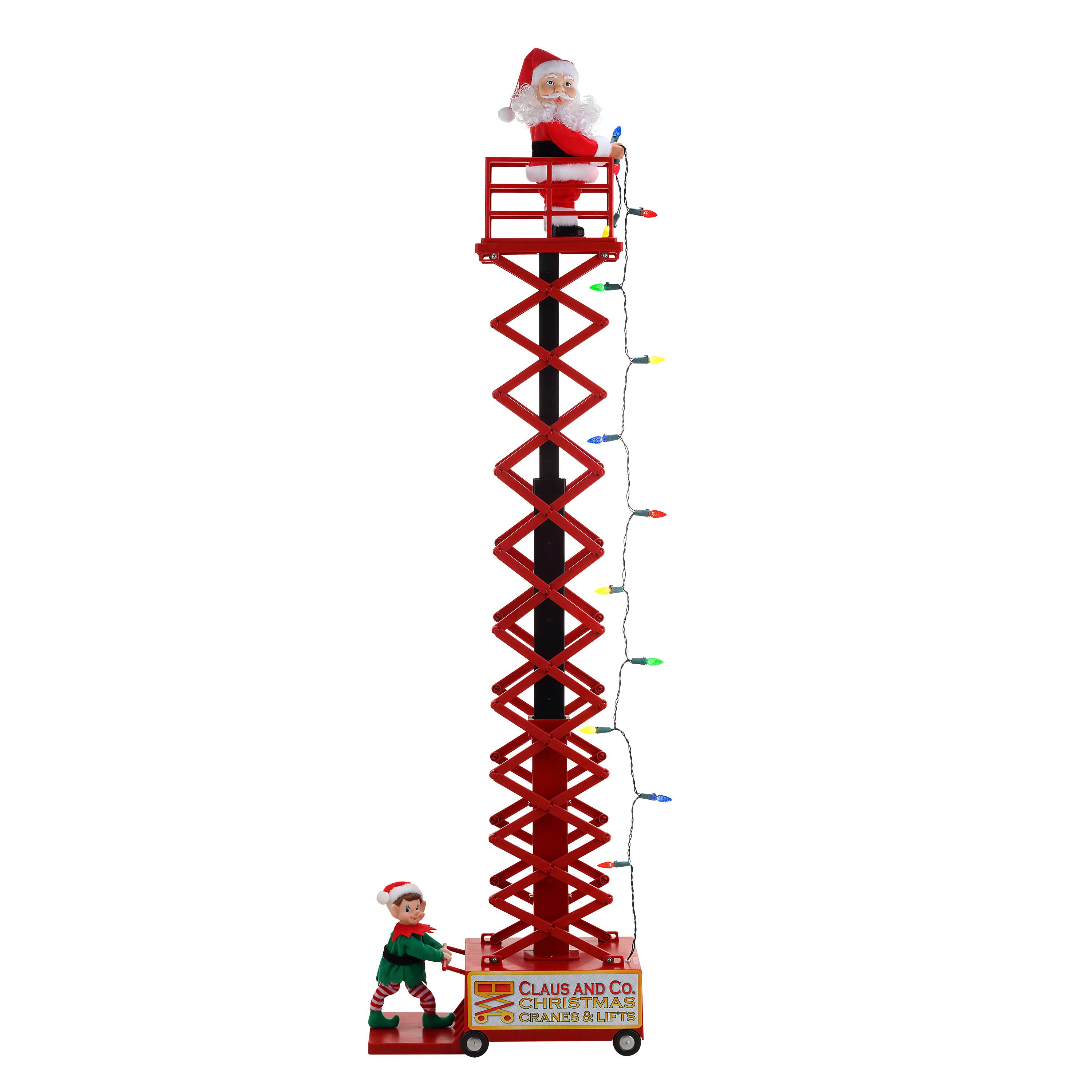 4ft. Animated &#x26; Musical Santa&#x27;s Lift