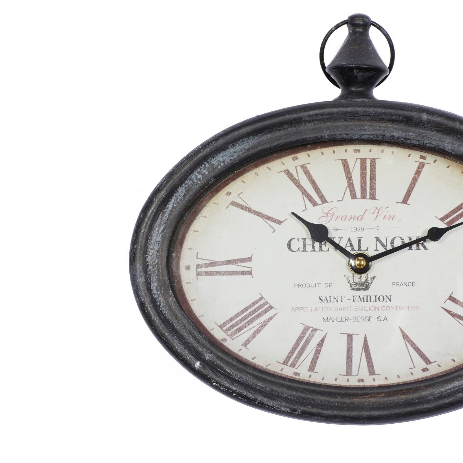 12&#x22; Metal Vintage Wall Clock, 2ct.