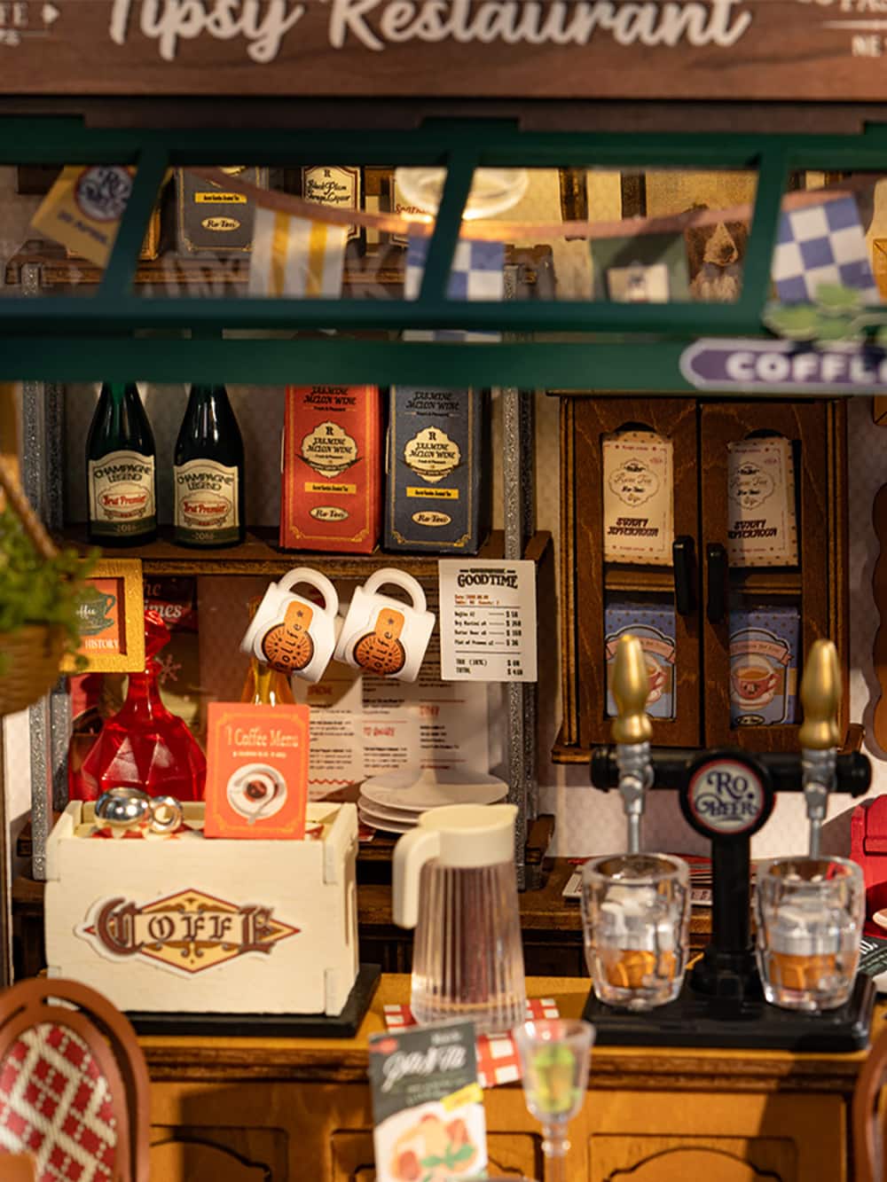 Rolife&#xAE; Tipsy Restaurant DIY Miniature House Kit