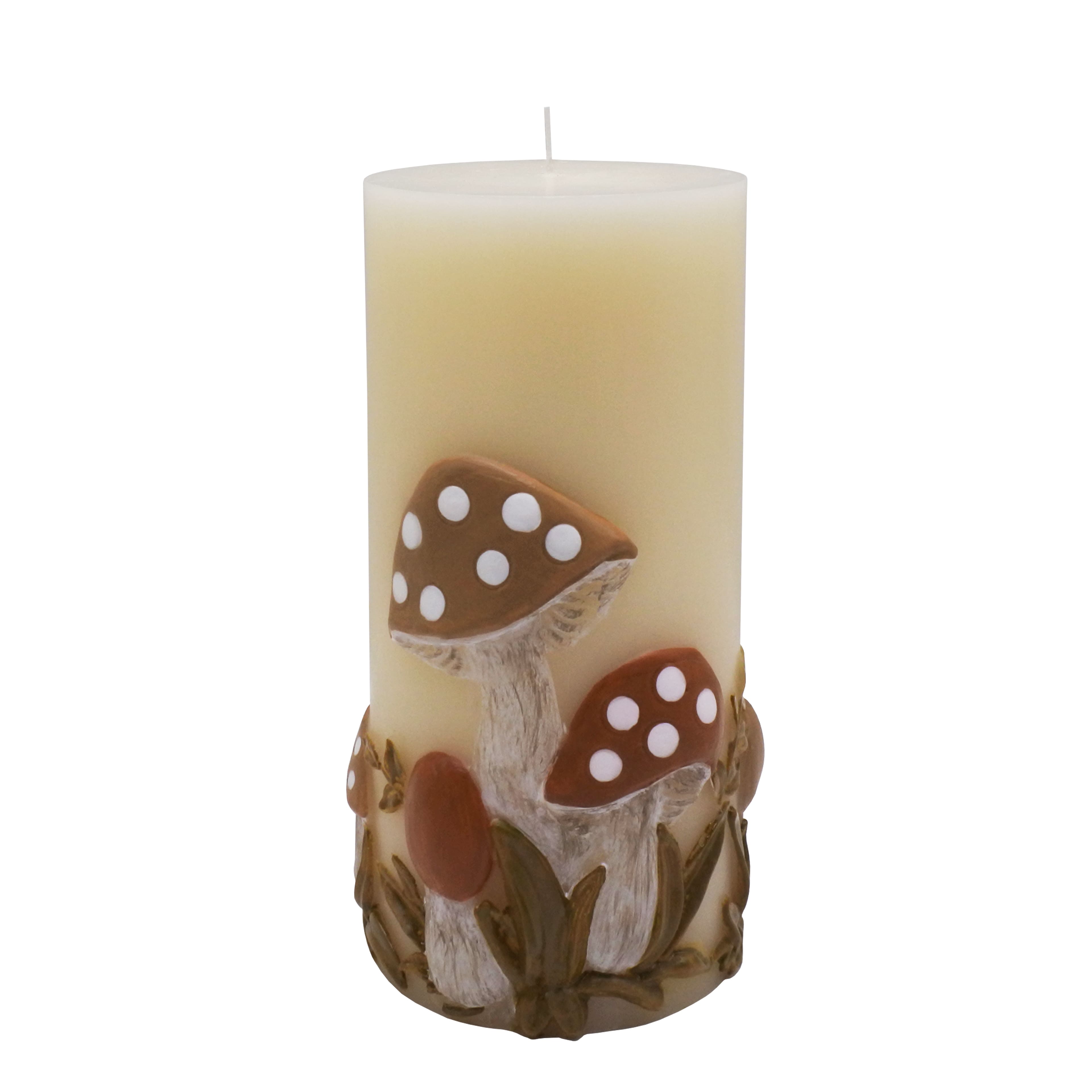 6&#x22; Mushroom Pillar Candle by Ashland&#xAE;