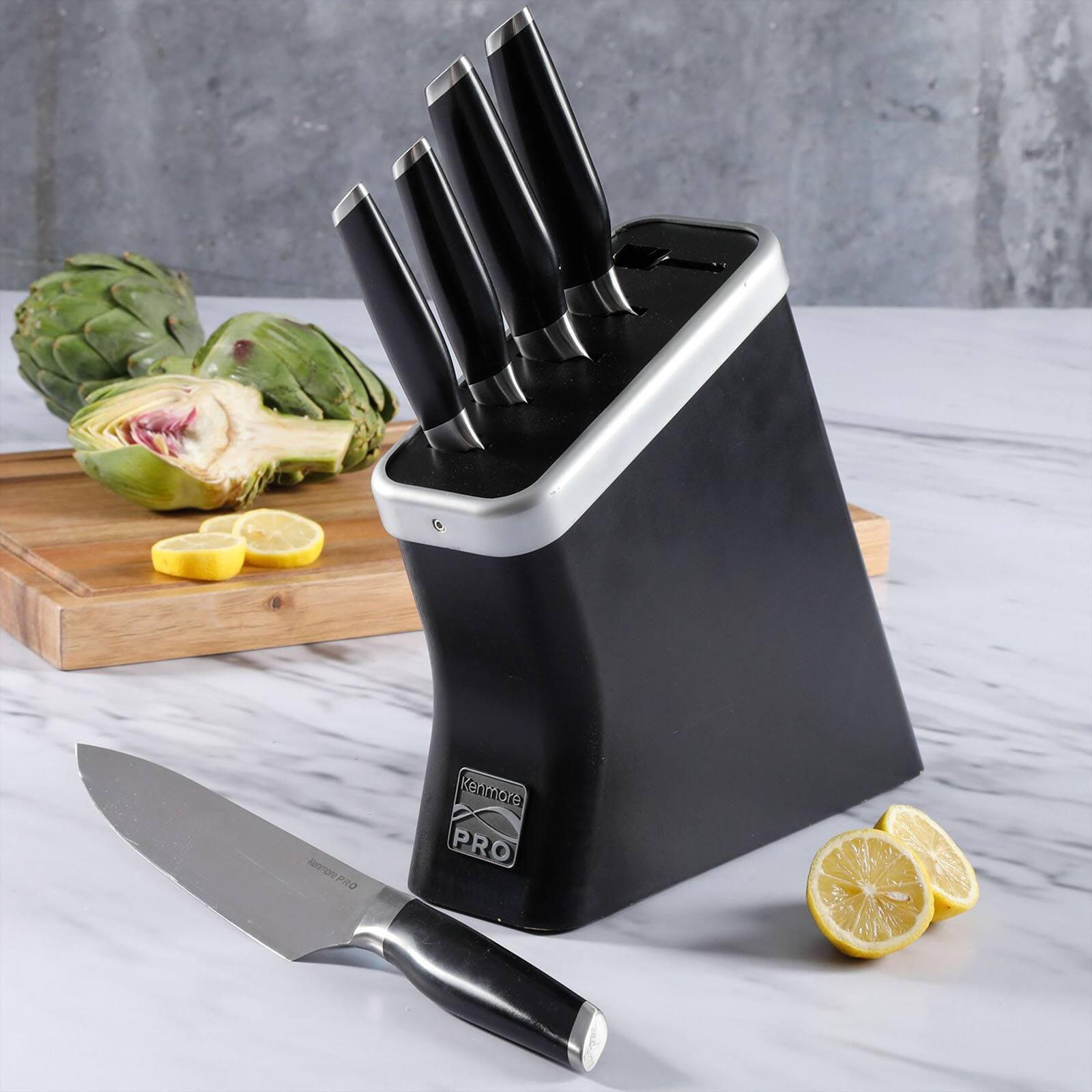 Kenmore® Pro Truman 6-Piece Black High Carbon Stainless Steel Cutlery Set