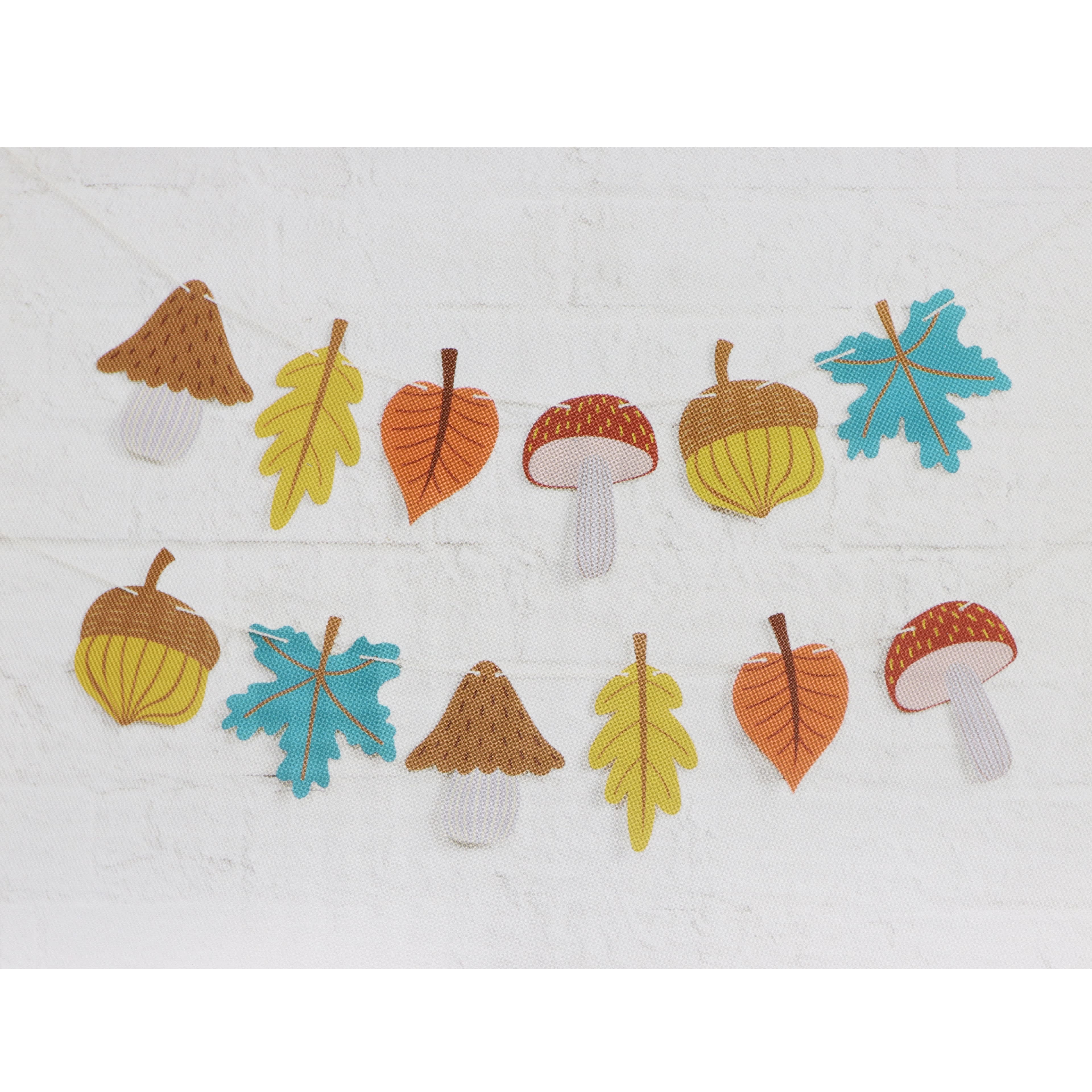 8ft. Fall Leaf, Acorn &#x26; Mushroom Banner by Celebrate It&#x2122;