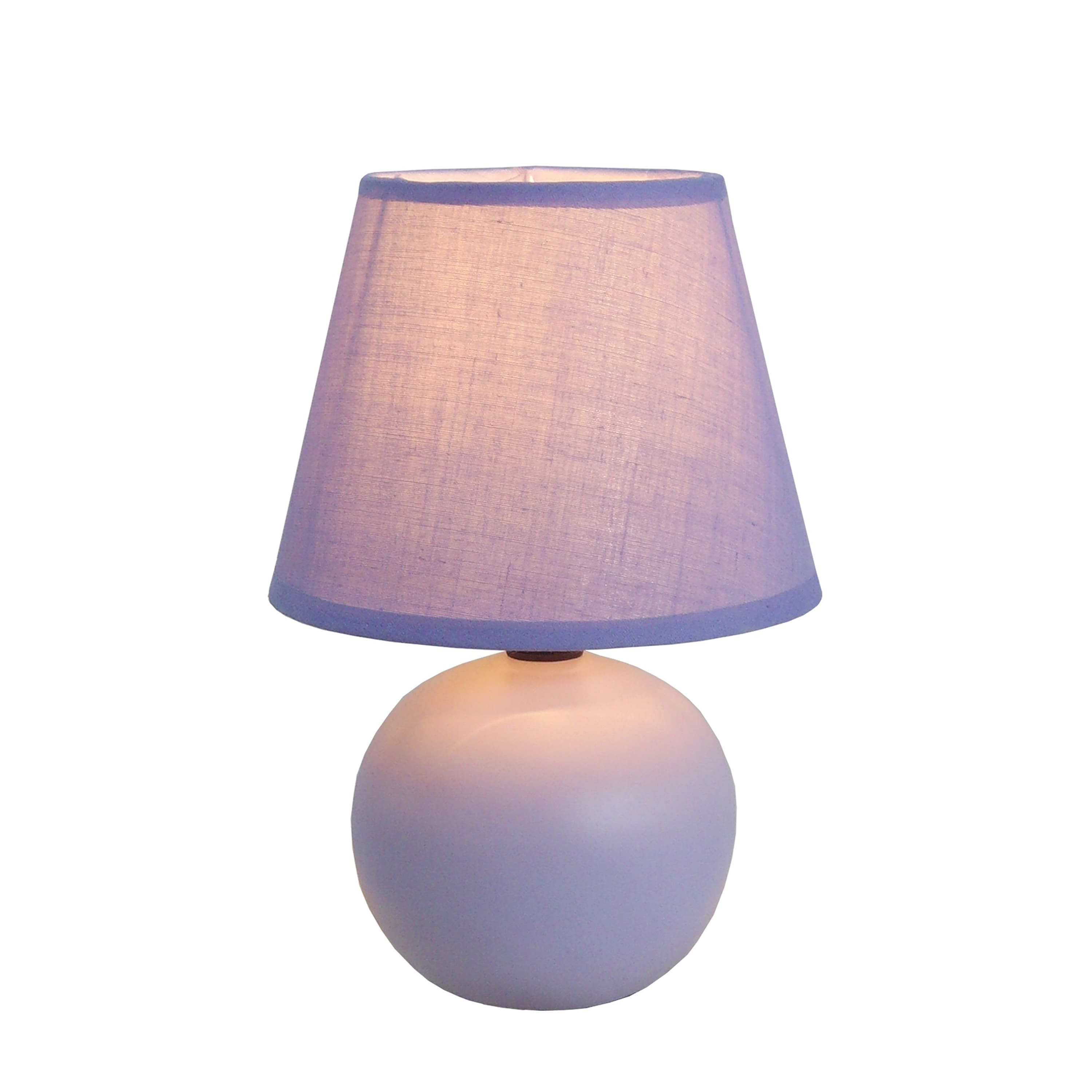 Simple Designs Mini Ceramic Globe Table Lamp