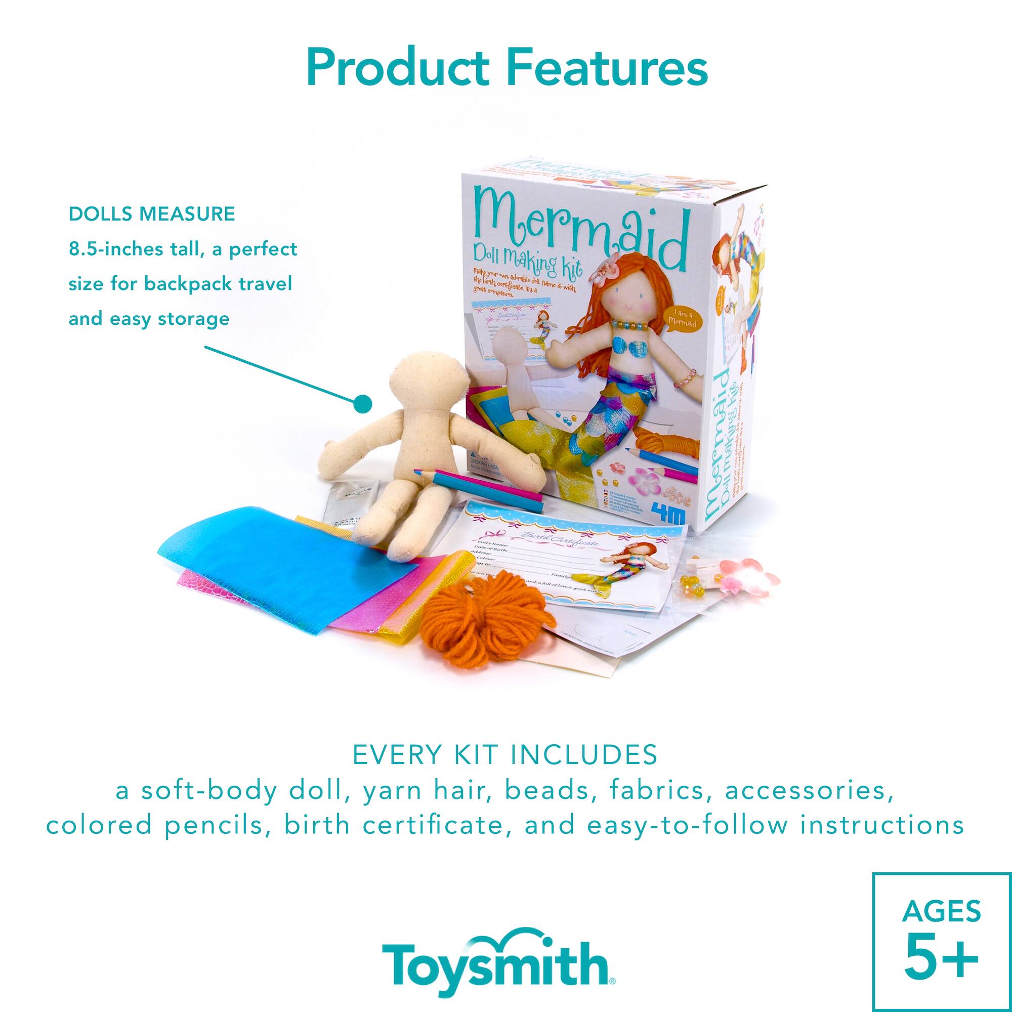 Toysmith&#xAE; Mermaid Doll Making Kit