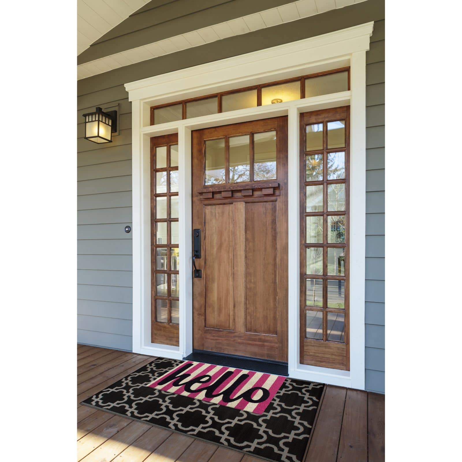 DII&#xAE; Hello Stripes Doormat