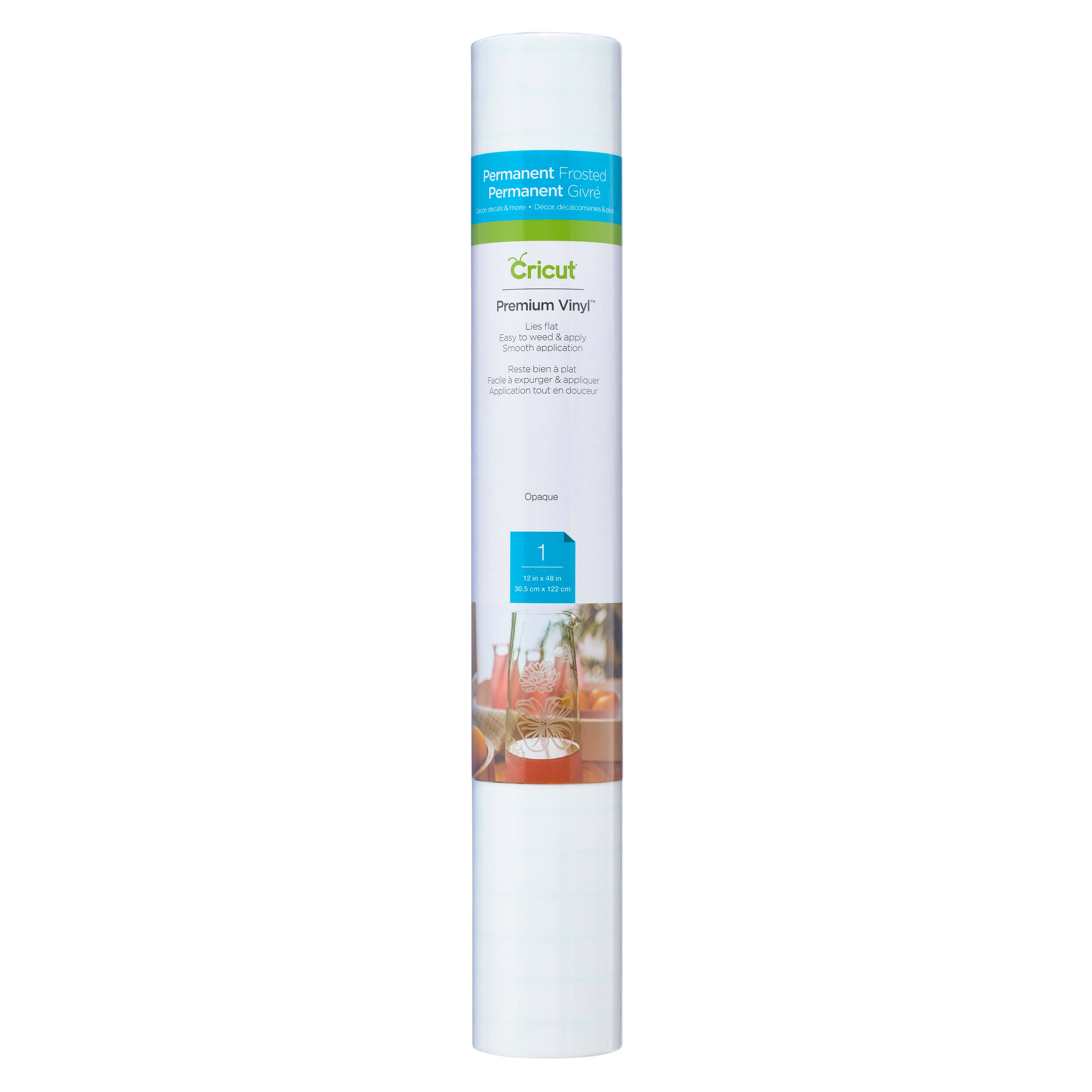 Cricut® Premium Frosted Vinyl, Opaque