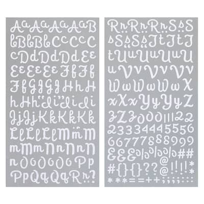 Recollections™ Glitter Alphabet Stickers, Script image