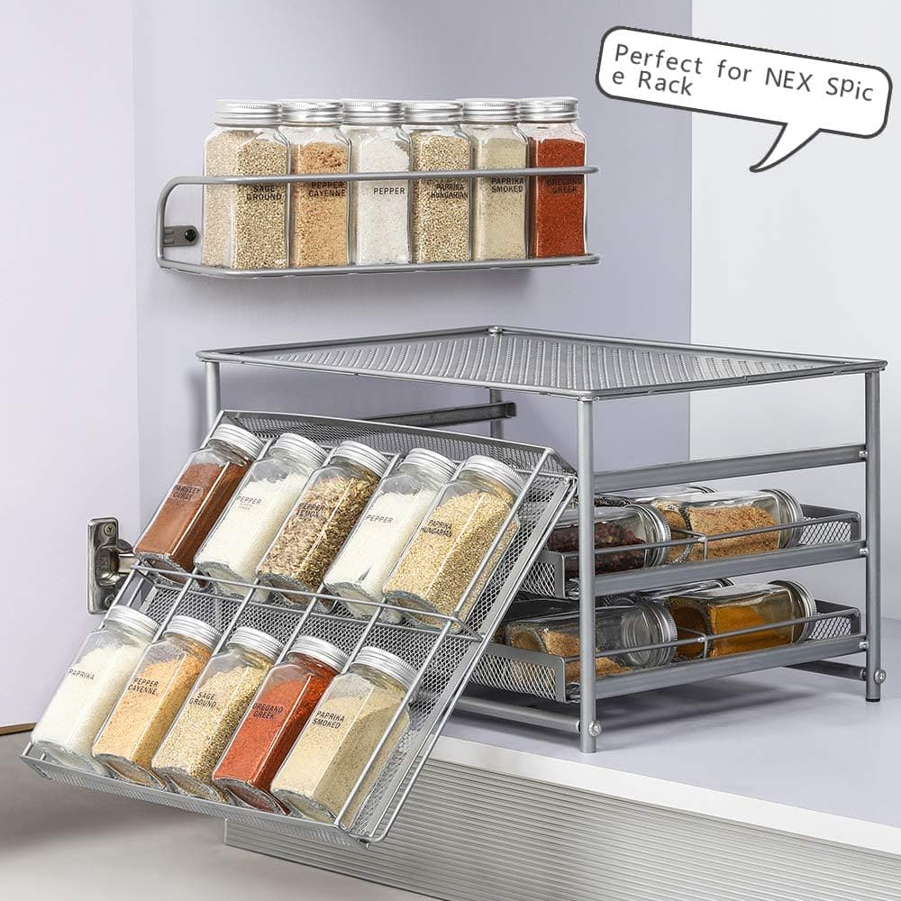 4oz. Glass Spice Jars Set