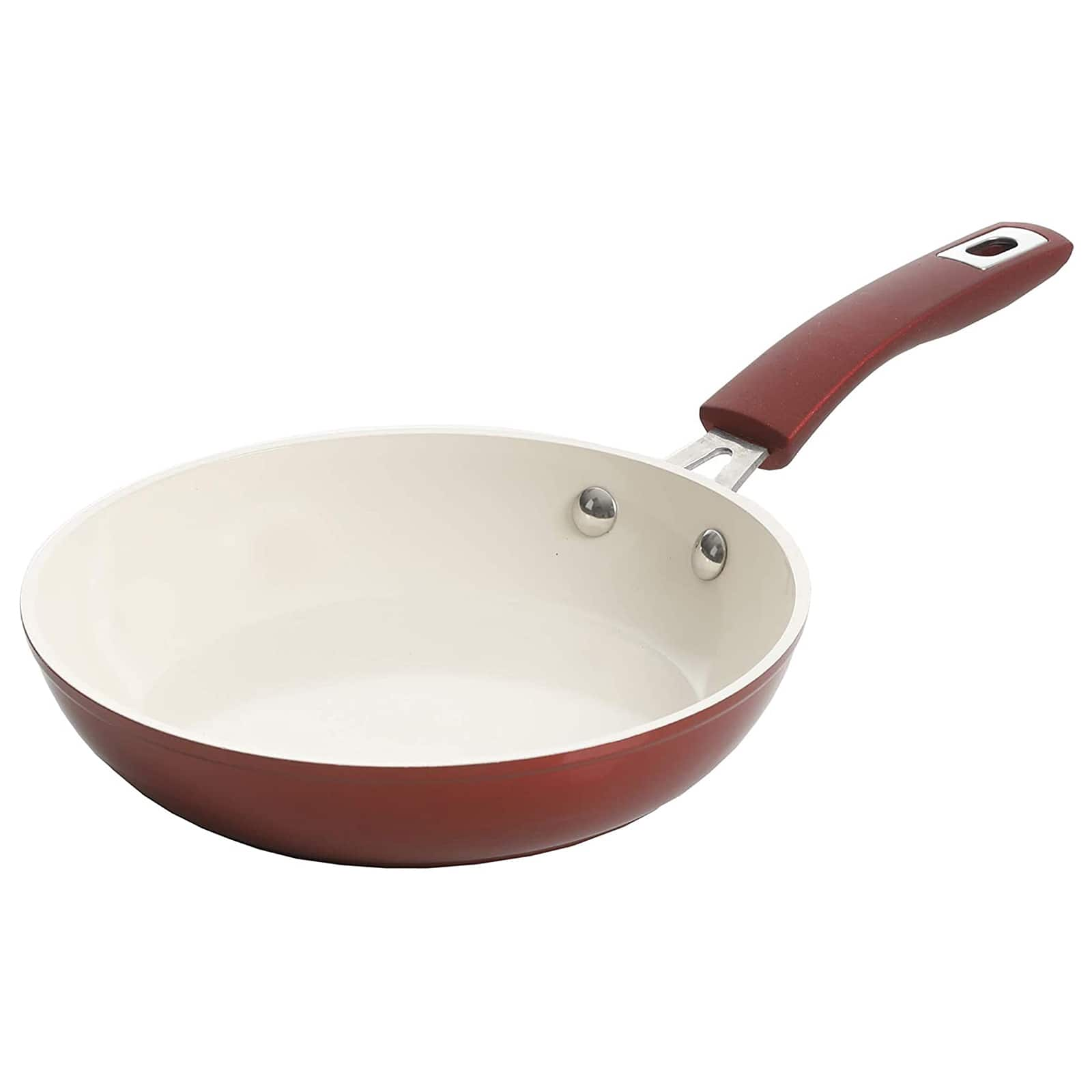 Kenmore&#xAE; Arlington 2-Piece Metallic Red Aluminum Ceramic Coated Nonstick Frying Pan Set