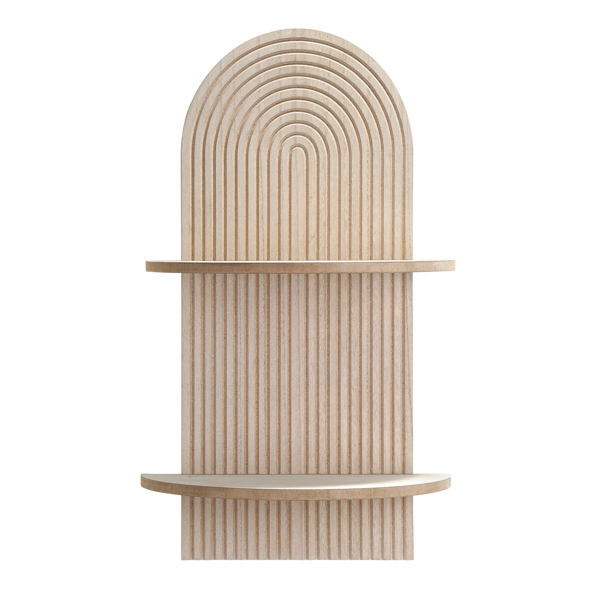 American Art Decor Lunar Ledges Wall shelf in Brown - 23.75" x 14"