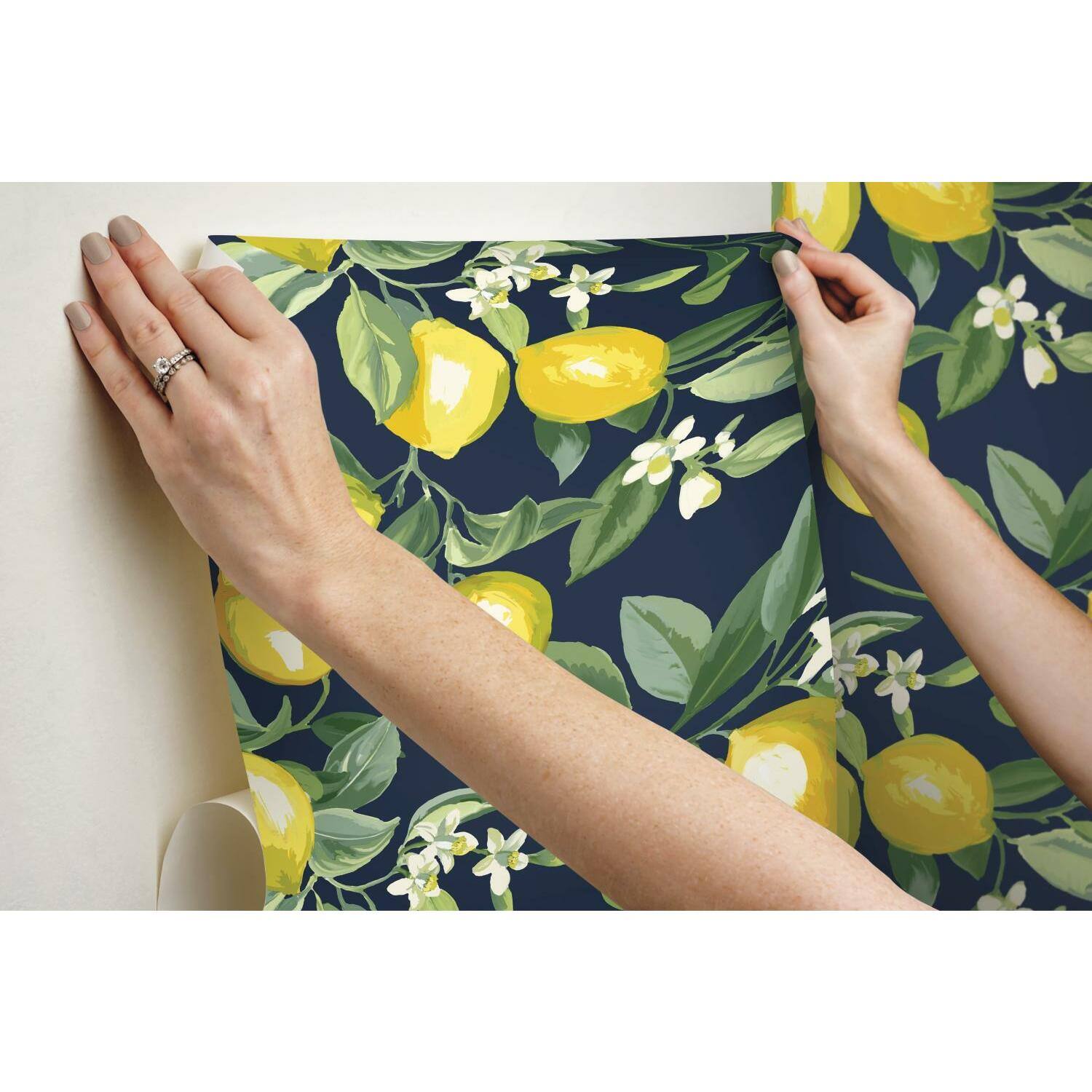 RoomMates Lemon Zest Peel &#x26; Stick Wallpaper