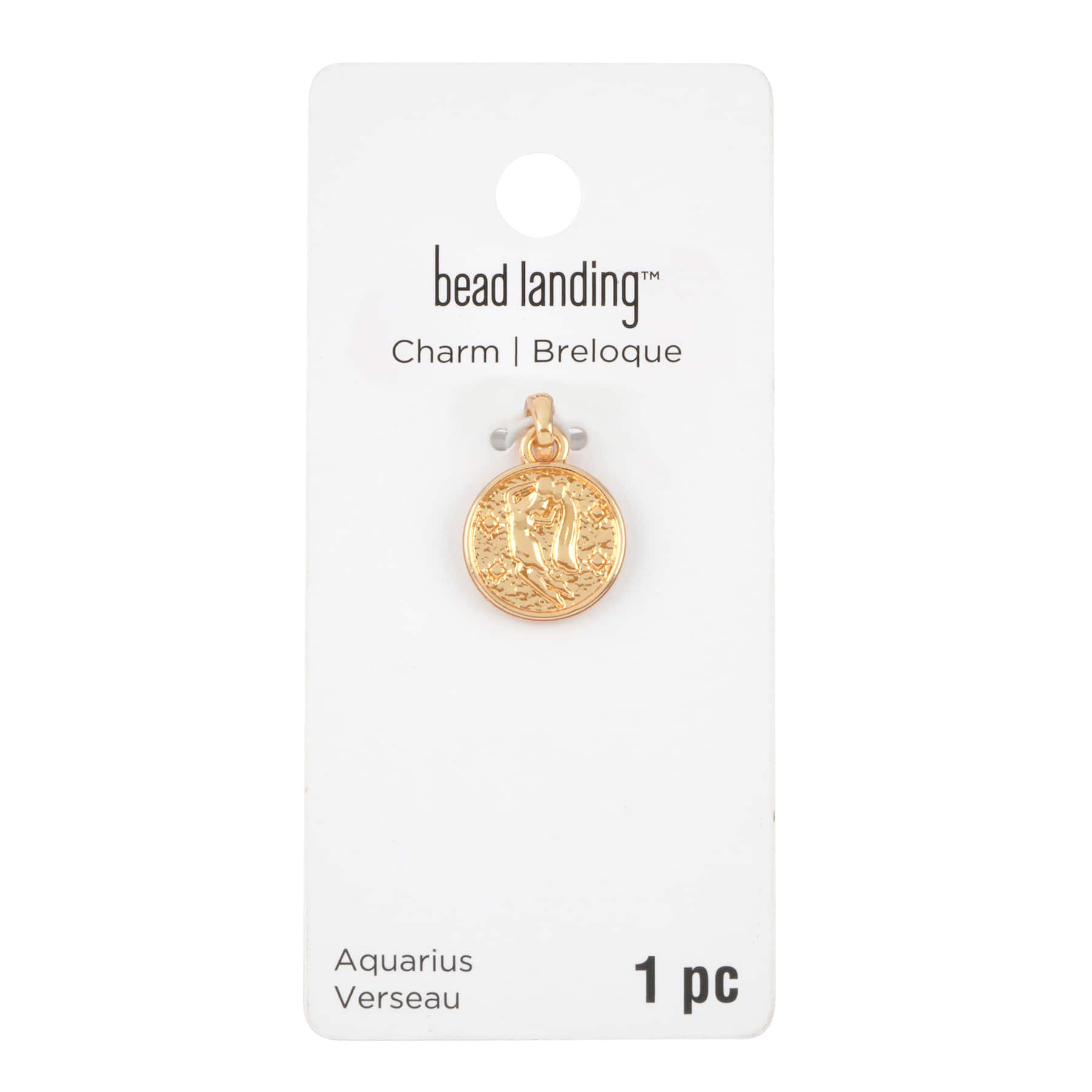 12 Pack: Metal Zodiac Coin Charm by Bead Landing™
