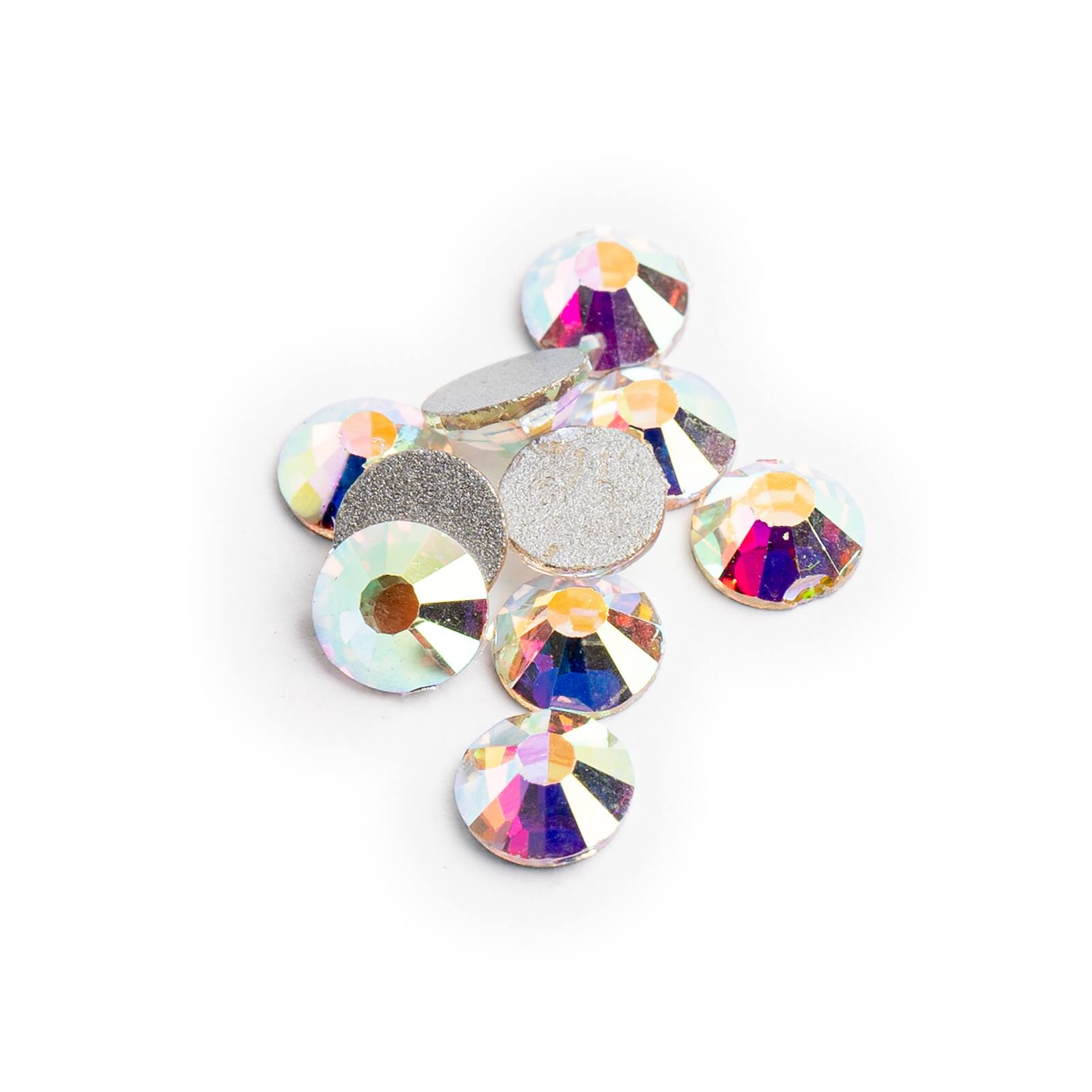 John Bead Crystal Lane SS34 Crystal Glass Round Flatback Rhinestones, 288ct.